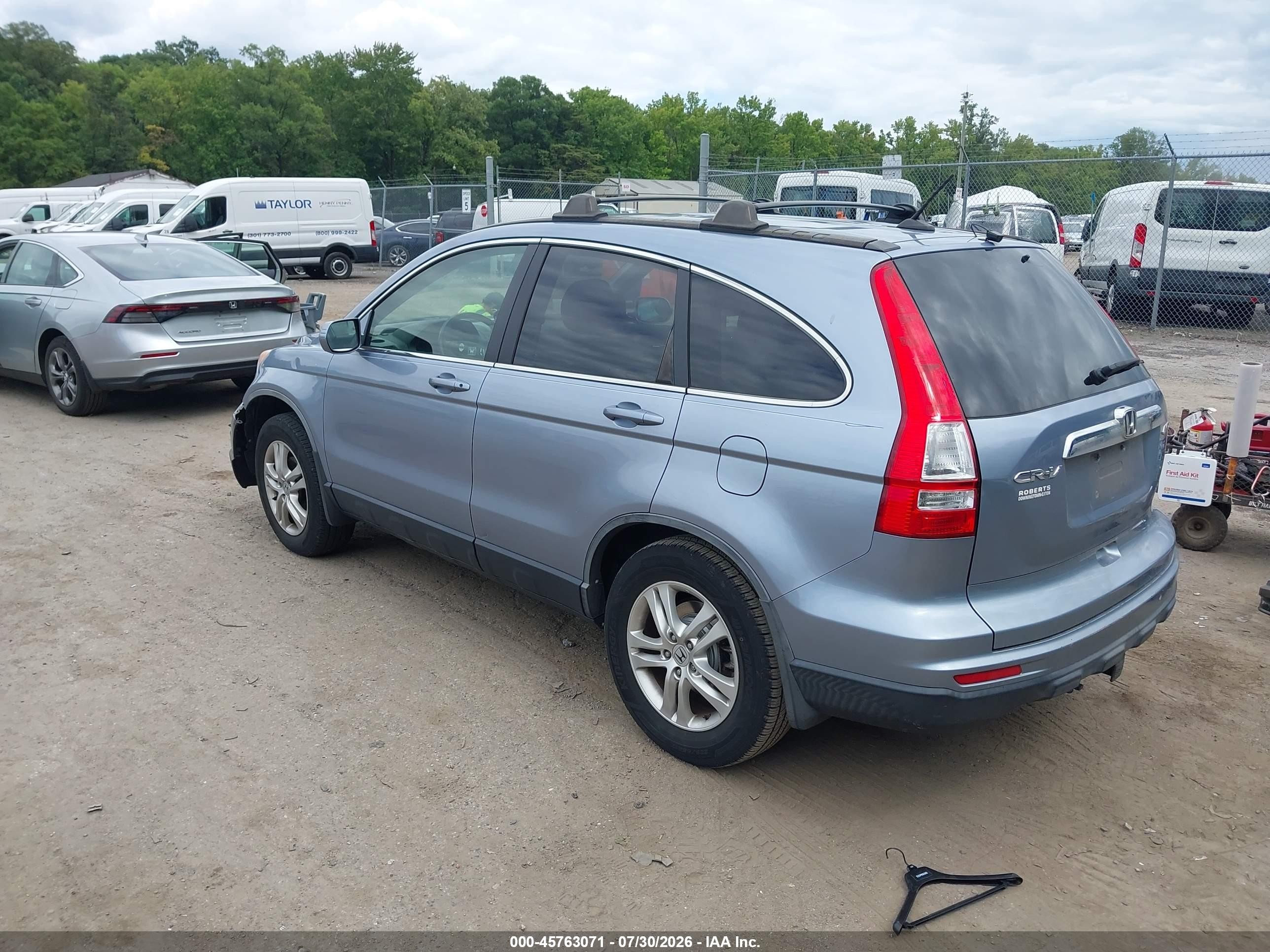 2011 Honda Cr-v Ex-l Light Blue vin: JHLRE4H72BC013306