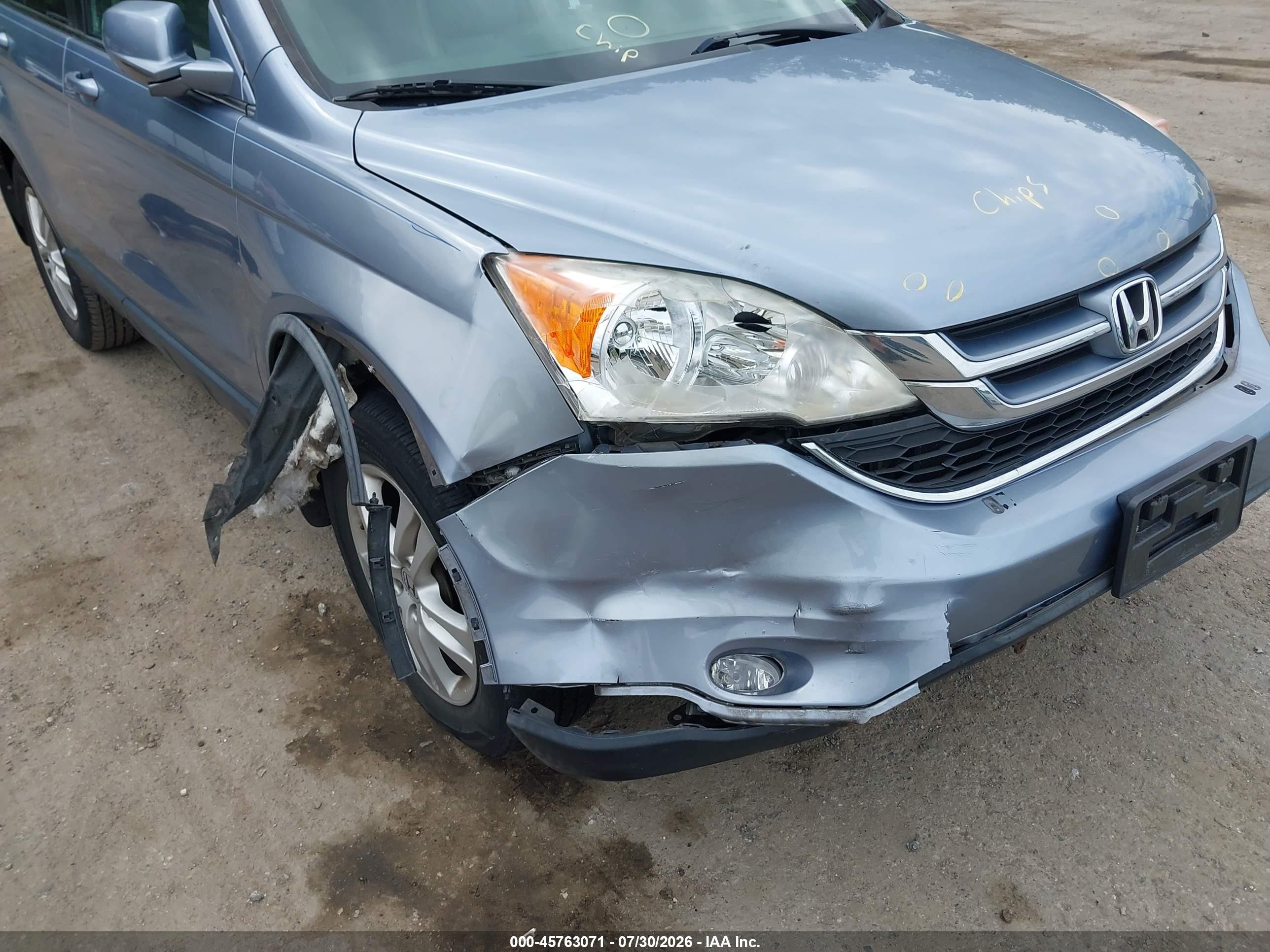 2011 Honda Cr-v Ex-l Light Blue vin: JHLRE4H72BC013306