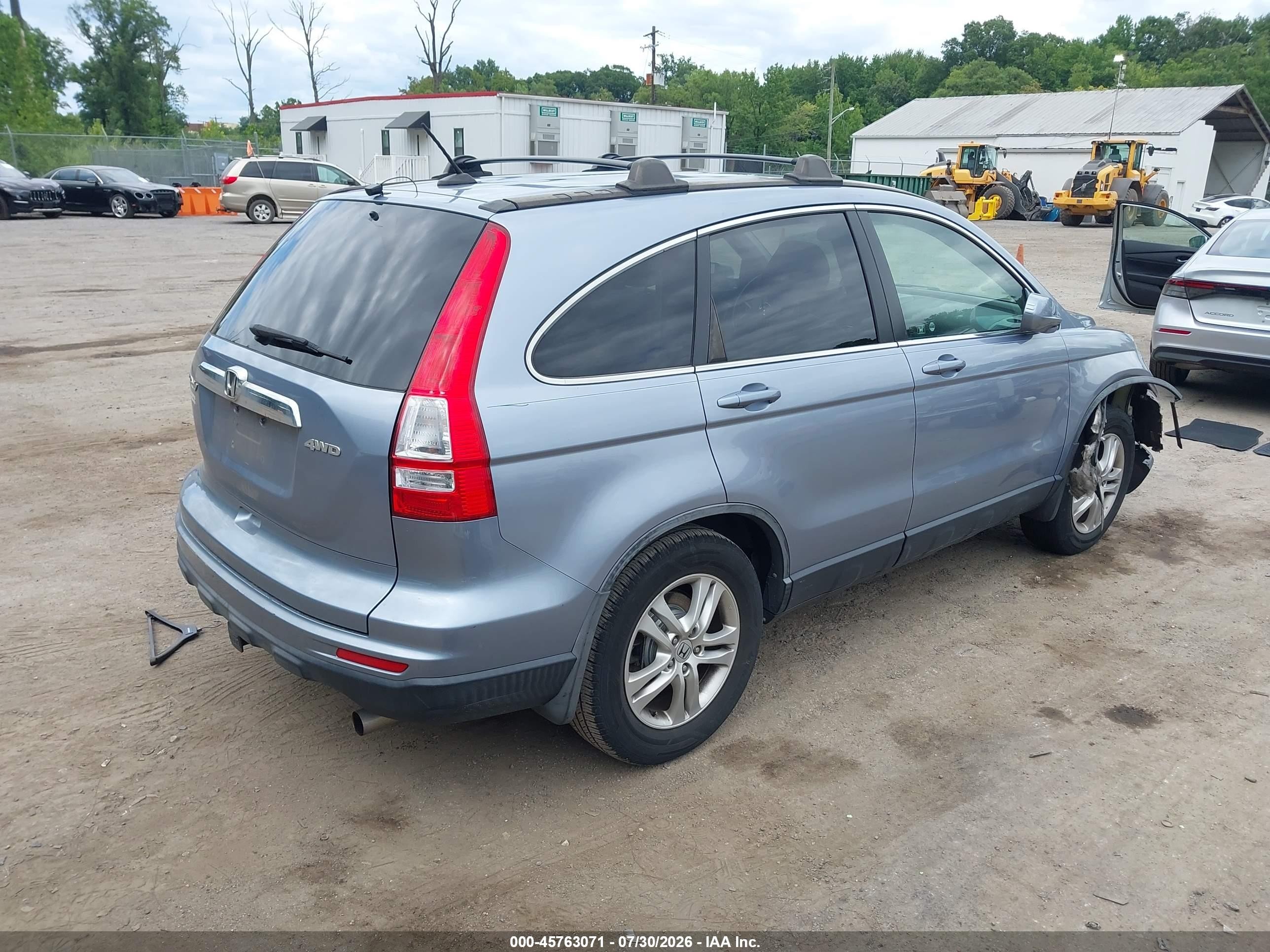 2011 Honda Cr-v Ex-l Light Blue vin: JHLRE4H72BC013306
