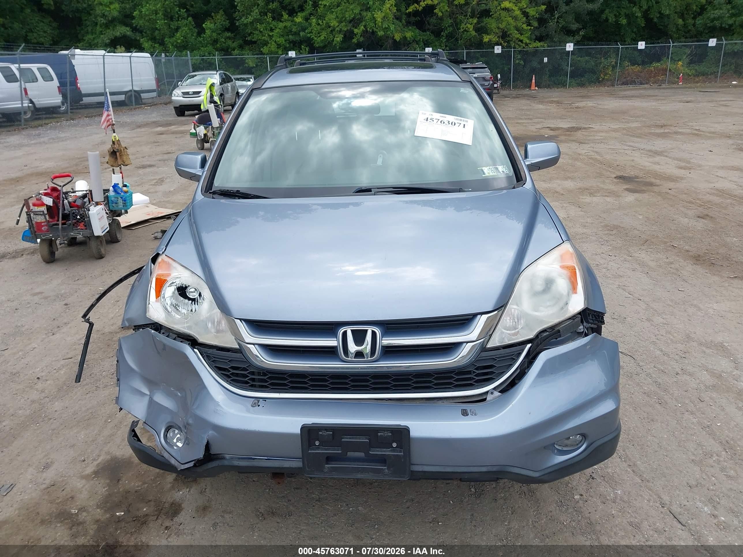 2011 Honda Cr-v Ex-l Light Blue vin: JHLRE4H72BC013306