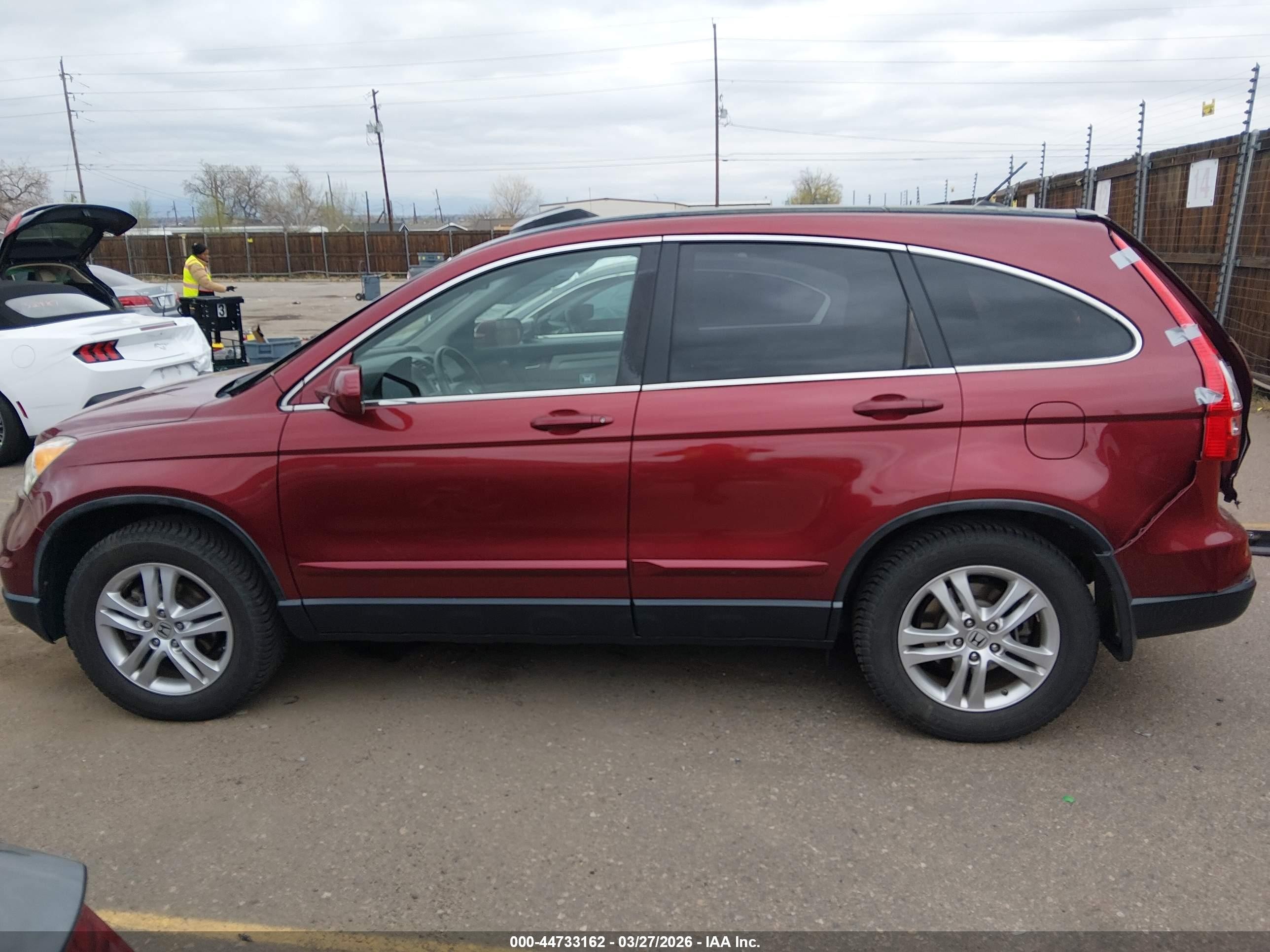 2011 Honda Cr-v Ex-l Maroon vin: JHLRE4H72BC014083