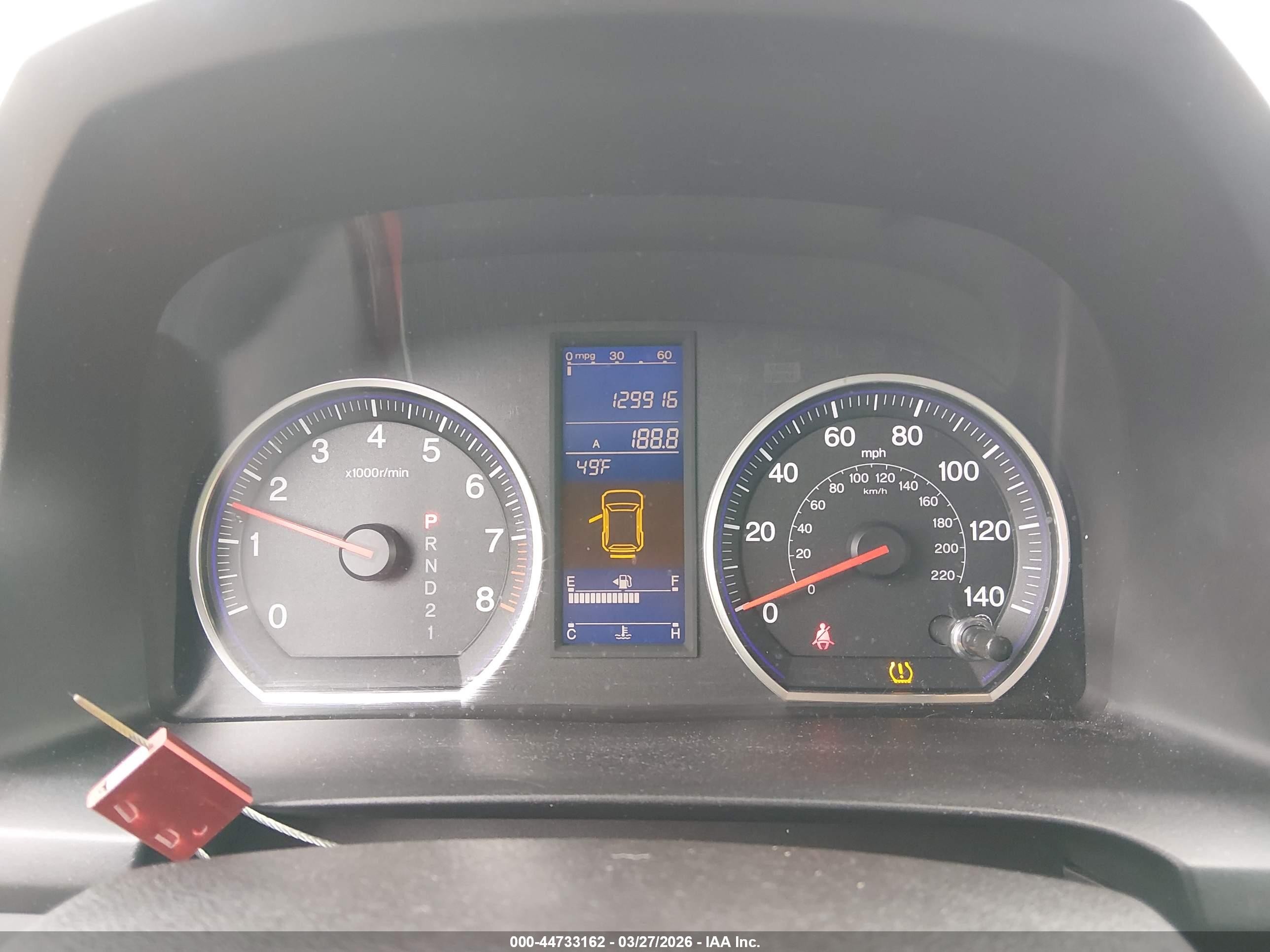 2011 Honda Cr-v Ex-l Maroon vin: JHLRE4H72BC014083