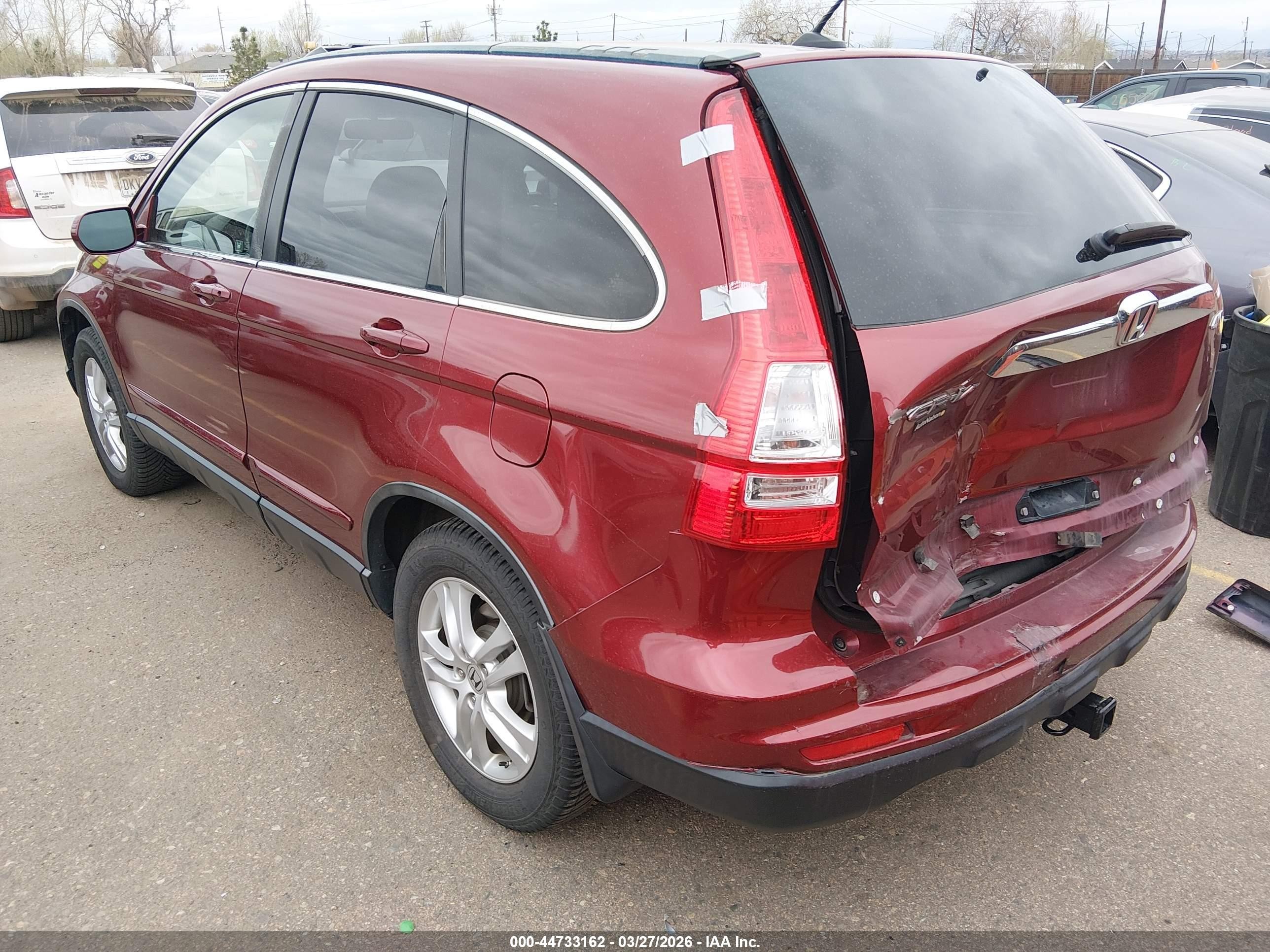 2011 Honda Cr-v Ex-l Maroon vin: JHLRE4H72BC014083