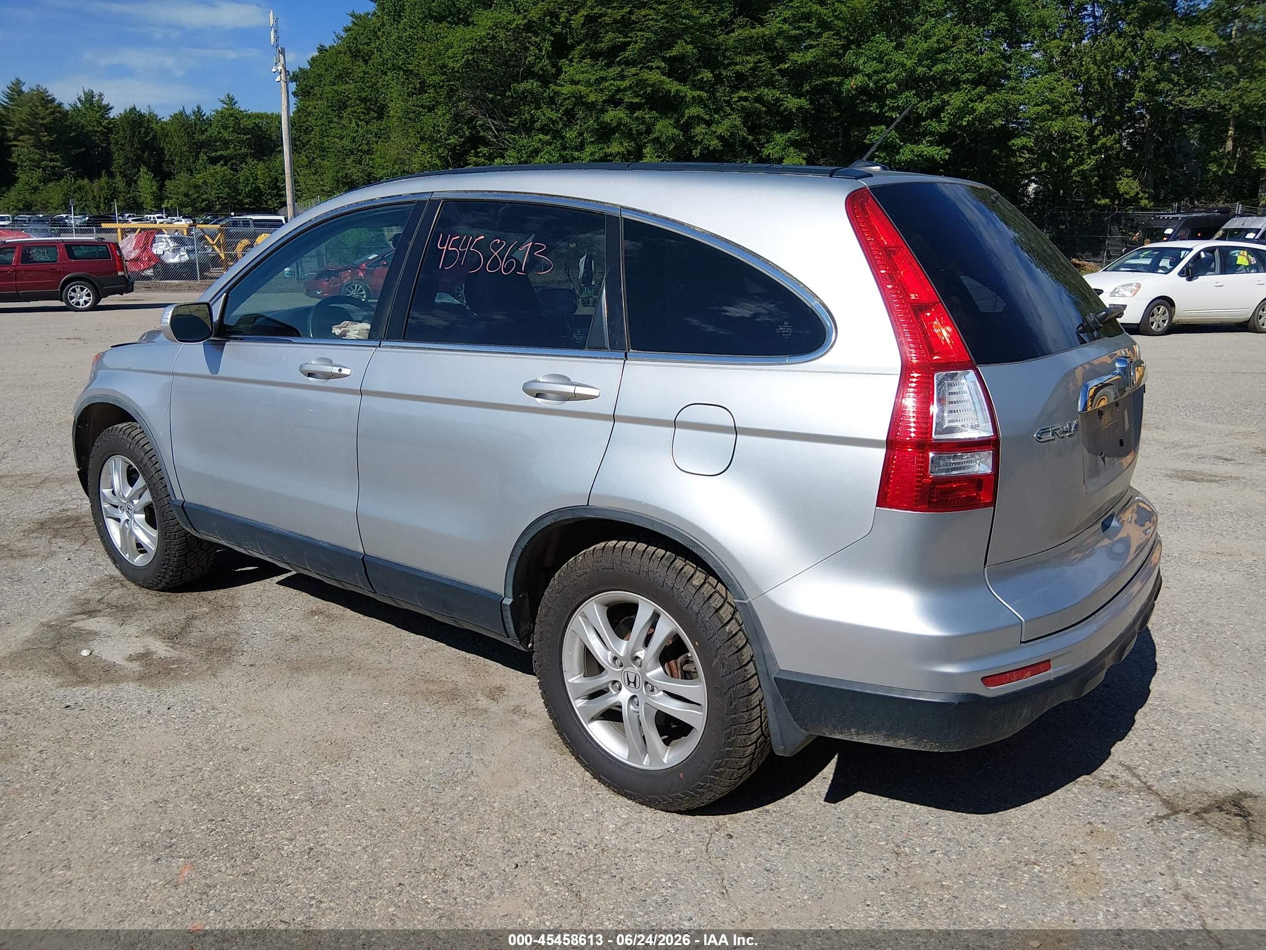 2011 Honda Cr-v Ex-l Silver vin: JHLRE4H72BC020353