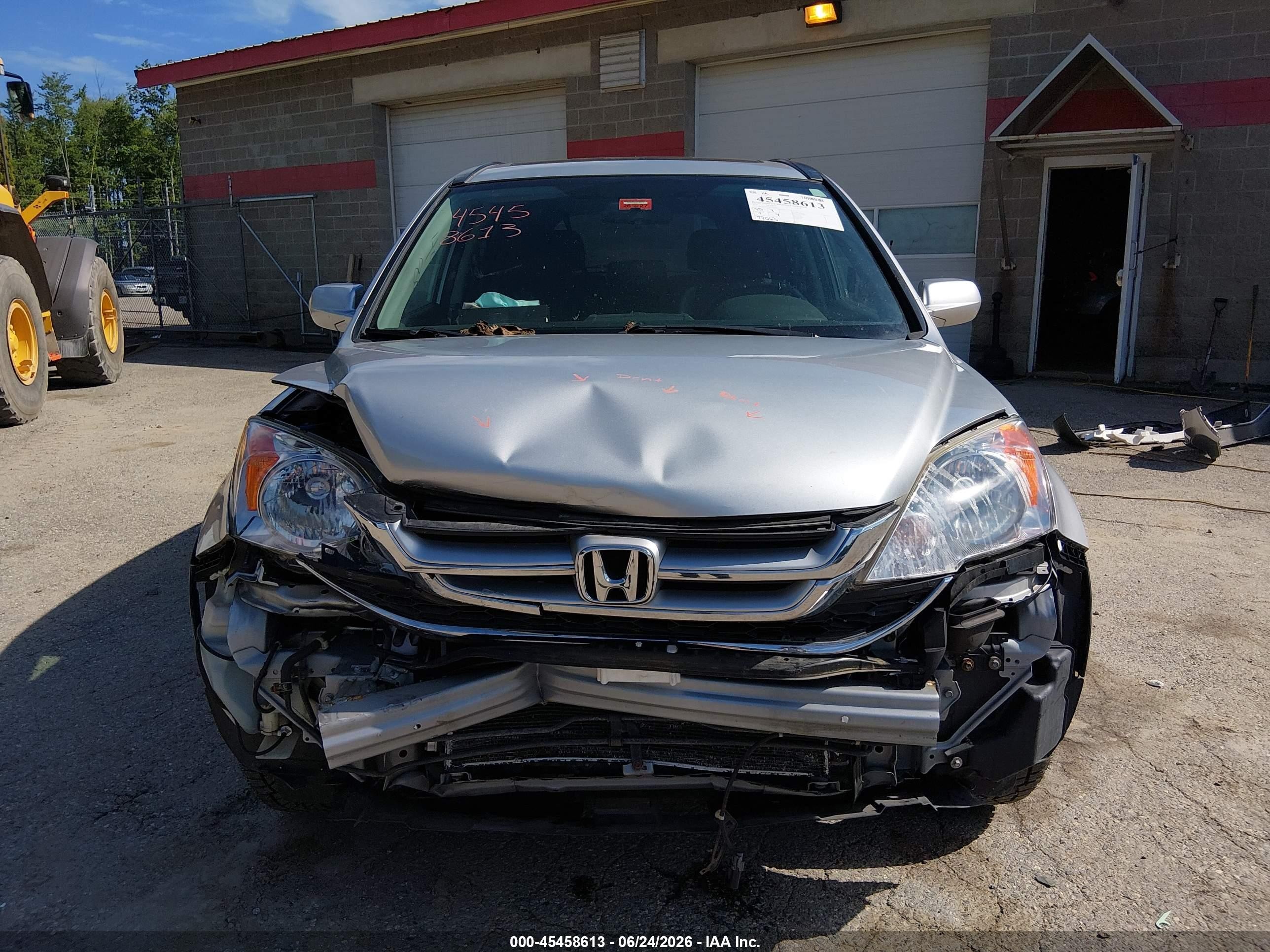 2011 Honda Cr-v Ex-l Silver vin: JHLRE4H72BC020353