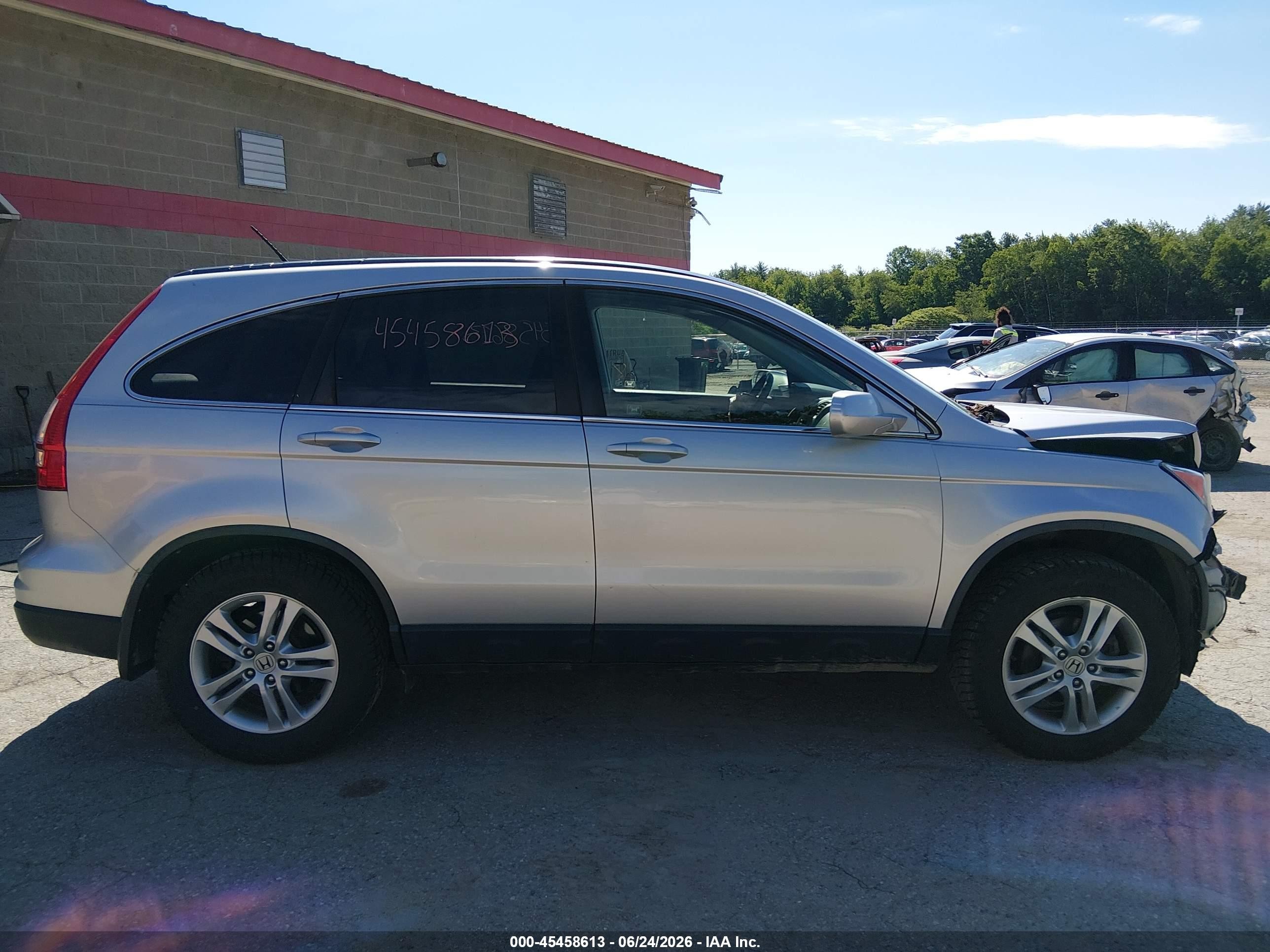 2011 Honda Cr-v Ex-l Silver vin: JHLRE4H72BC020353