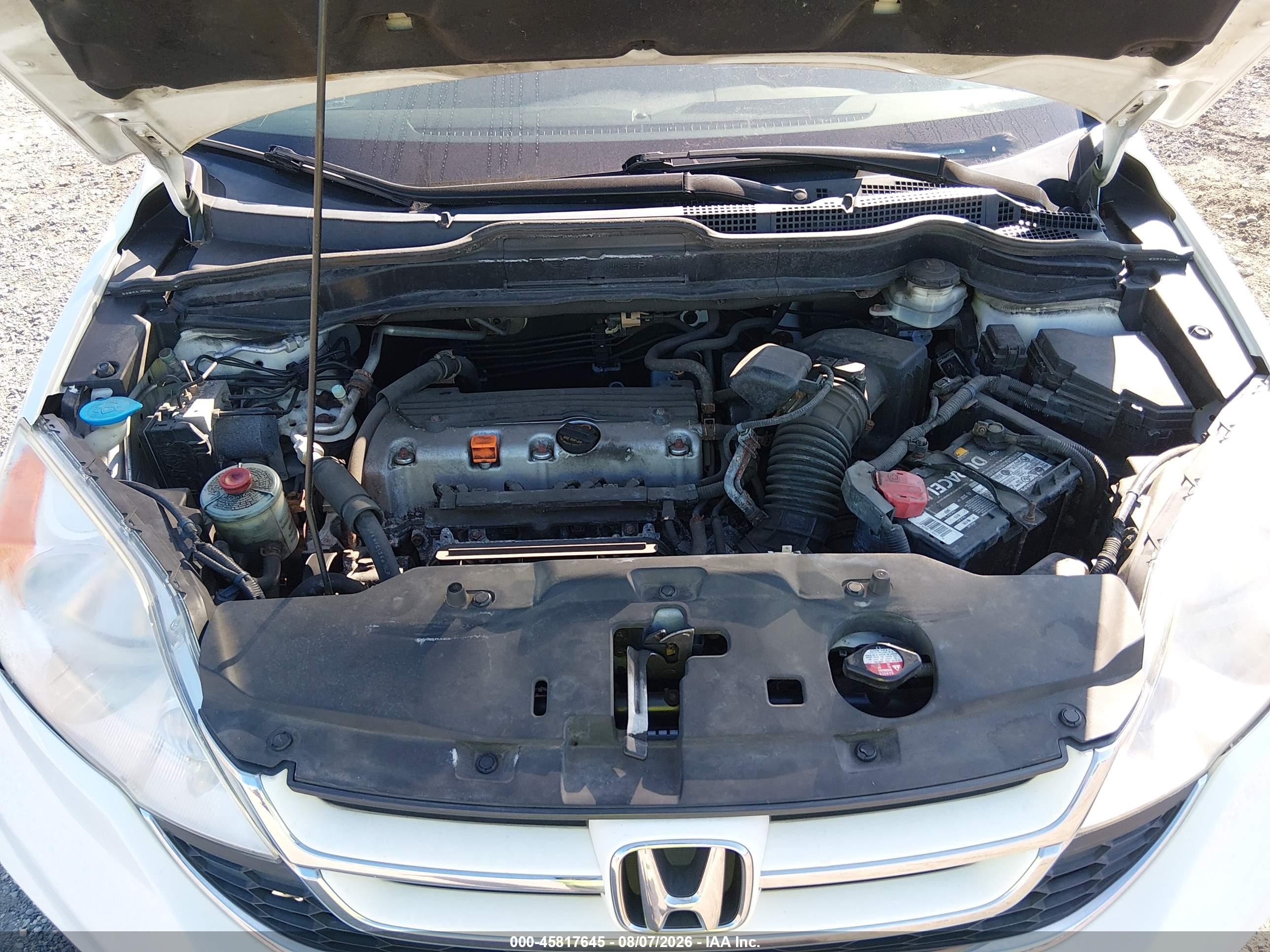 2011 Honda Cr-v Ex-l White vin: JHLRE4H72BC030123
