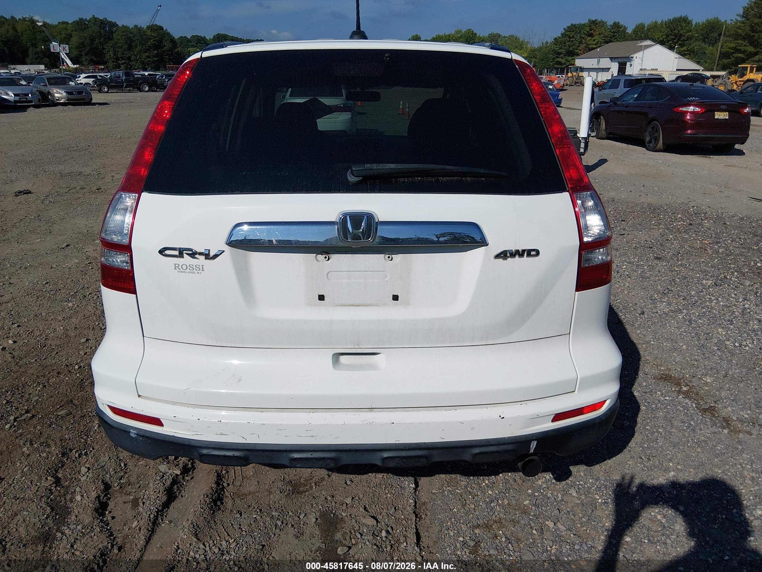 2011 Honda Cr-v Ex-l White vin: JHLRE4H72BC030123