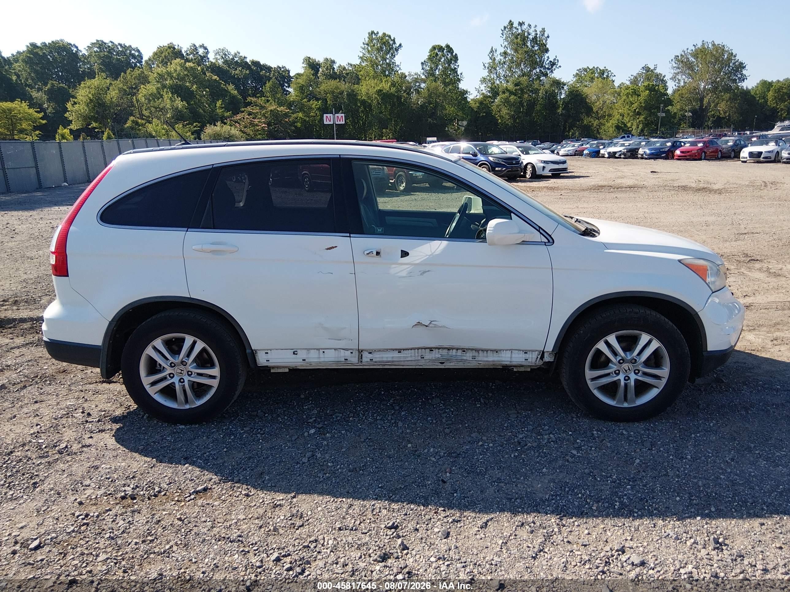 2011 Honda Cr-v Ex-l White vin: JHLRE4H72BC030123