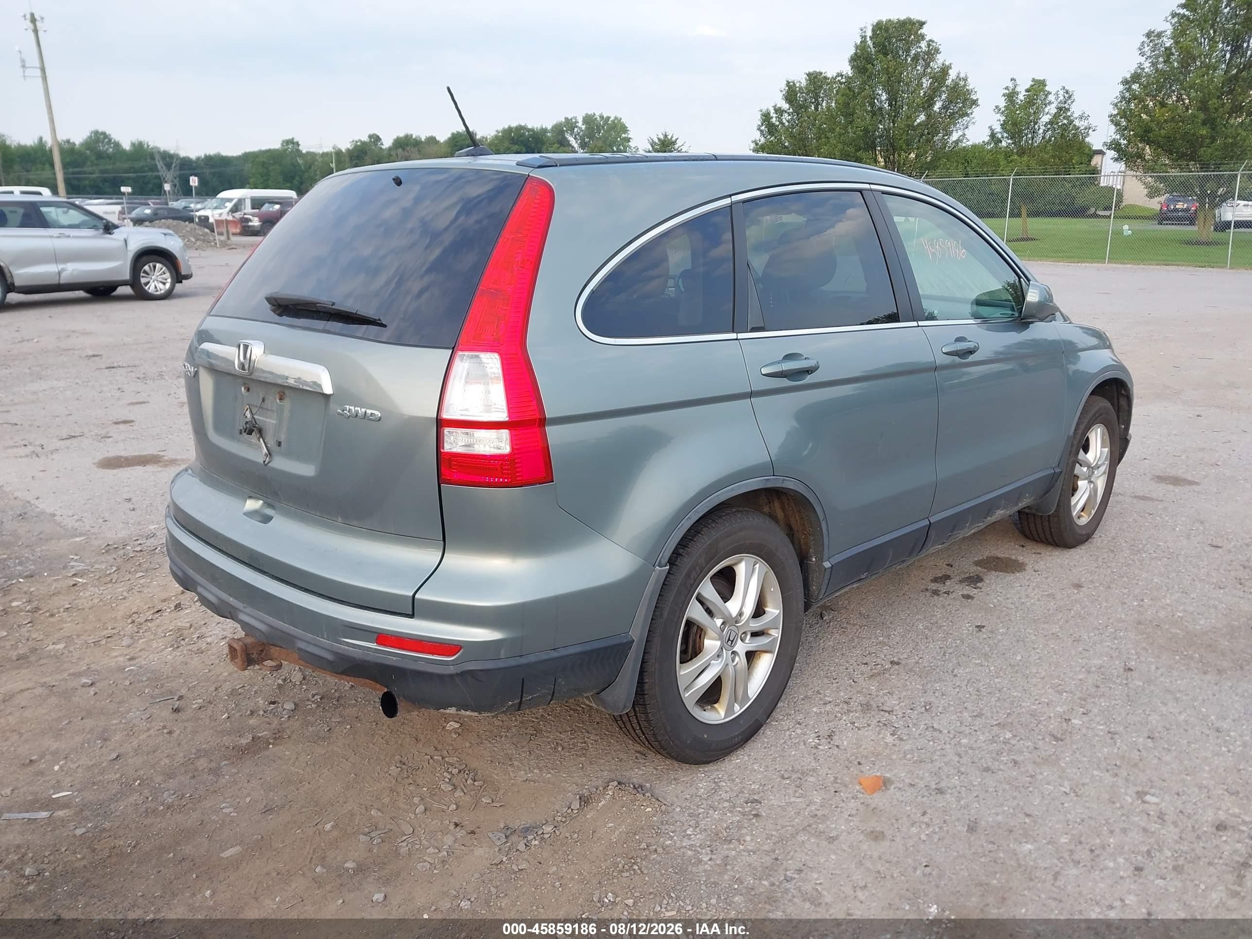 2011 Honda Cr-v Ex-l Green vin: JHLRE4H72BC030509