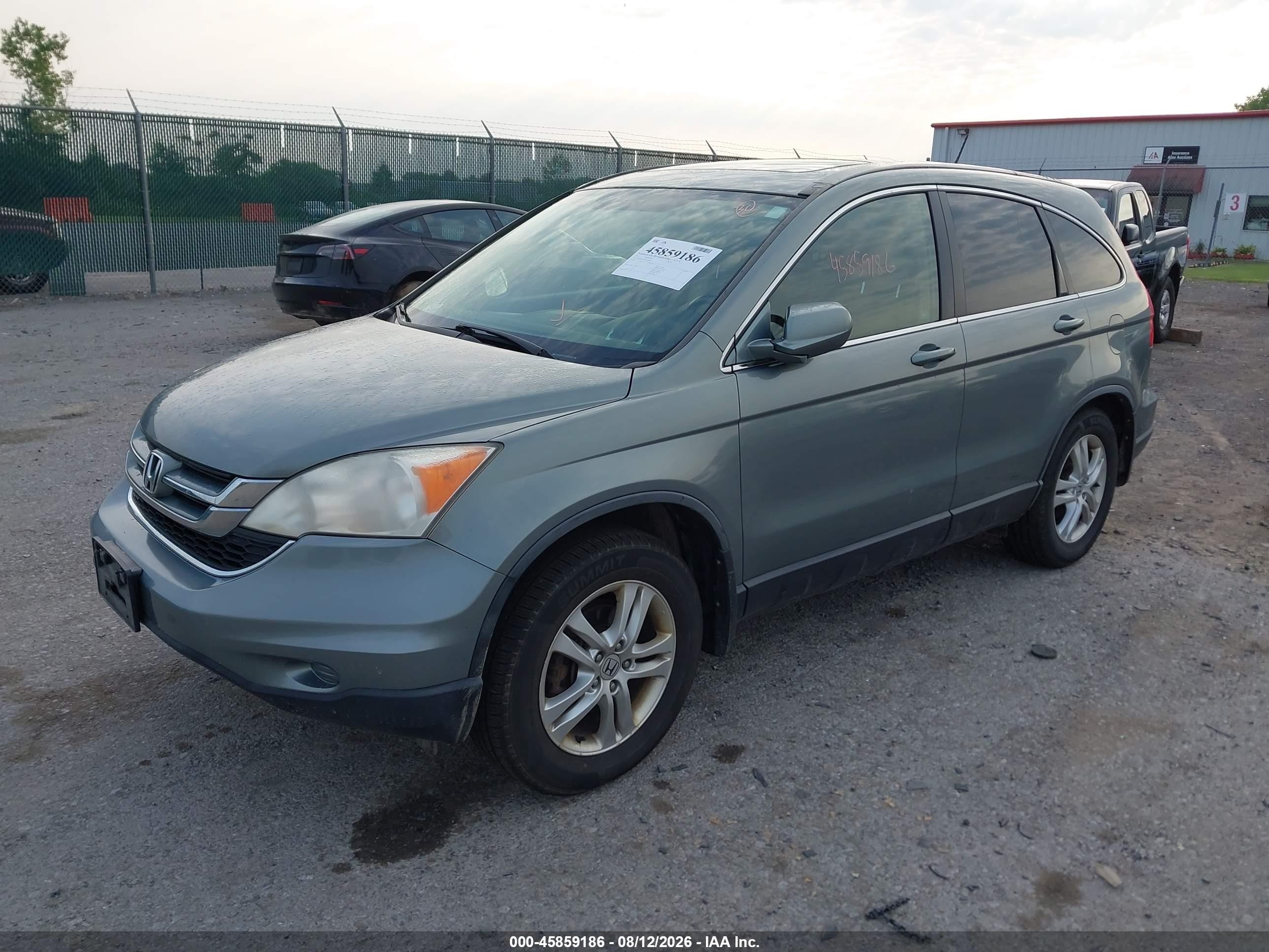 2011 Honda Cr-v Ex-l Green vin: JHLRE4H72BC030509
