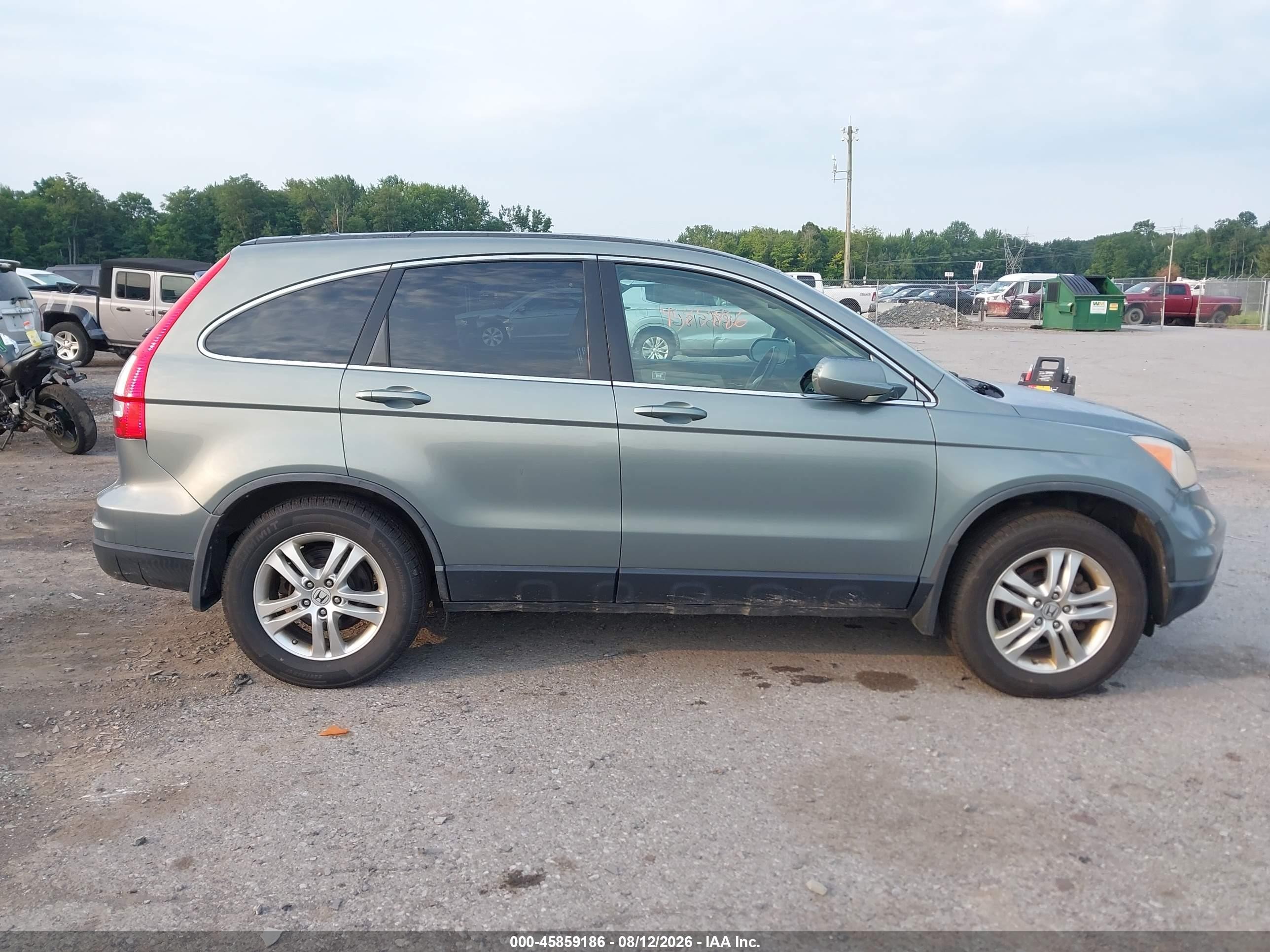2011 Honda Cr-v Ex-l Green vin: JHLRE4H72BC030509