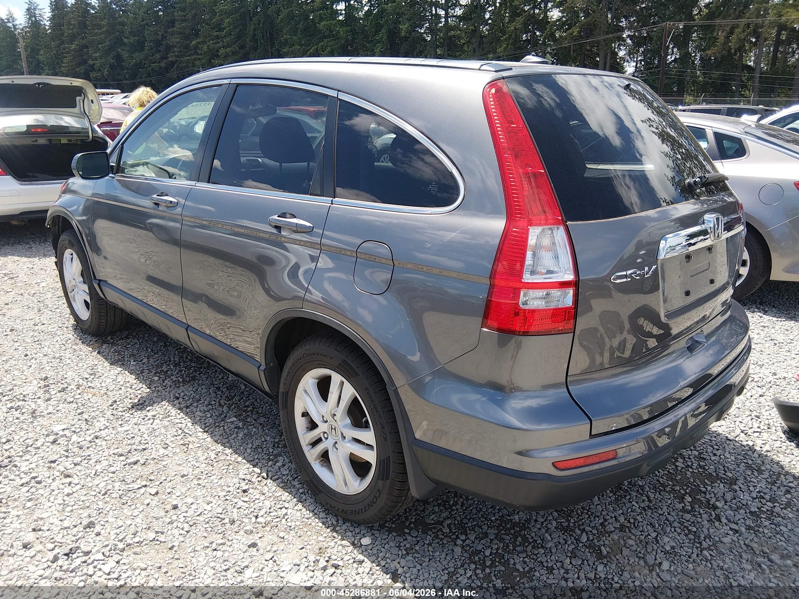 2011 Honda Cr-v Ex-l Gray vin: JHLRE4H72BC035418