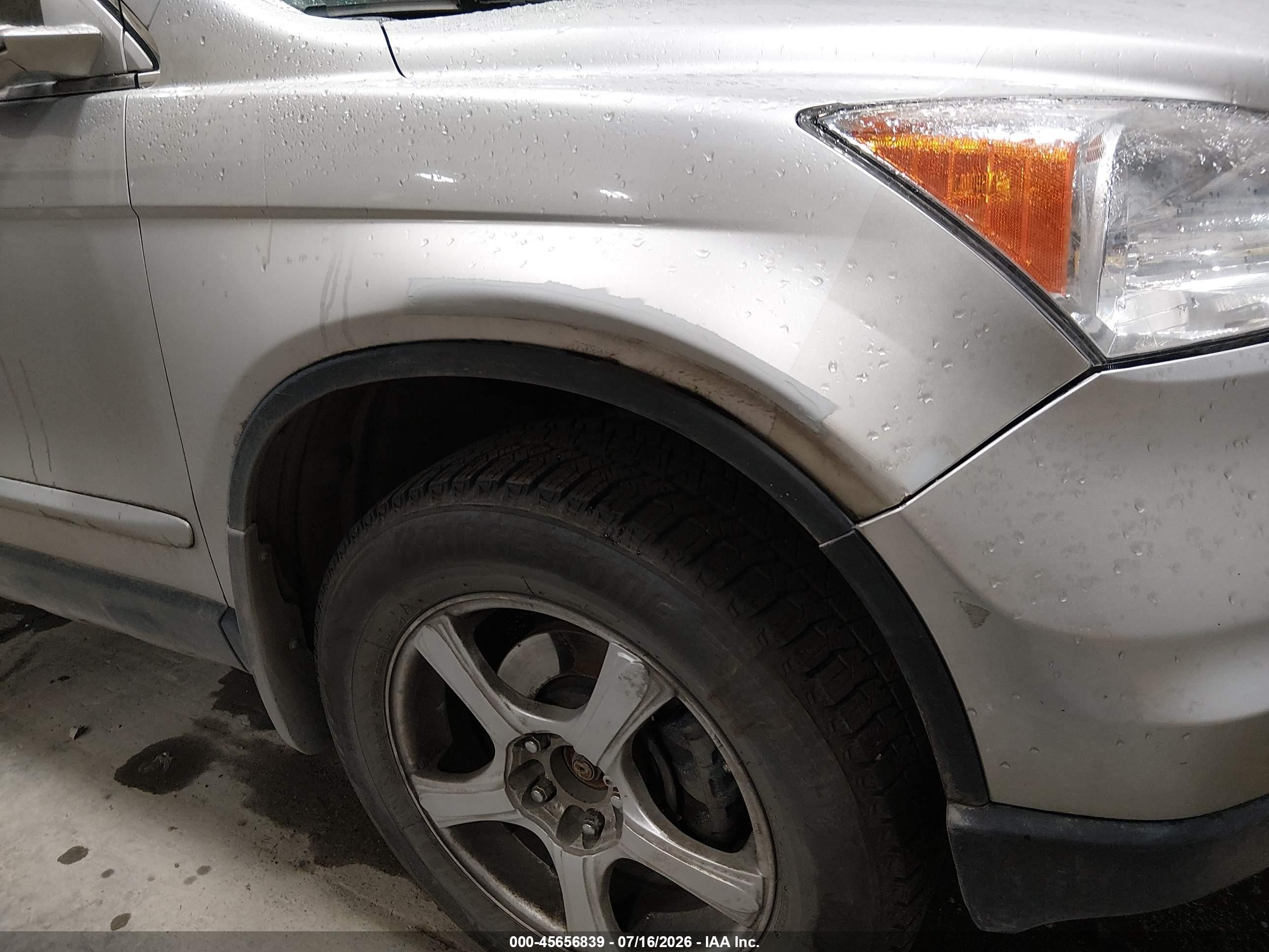 2011 Honda Cr-v Ex-l Silver vin: JHLRE4H73BC010012