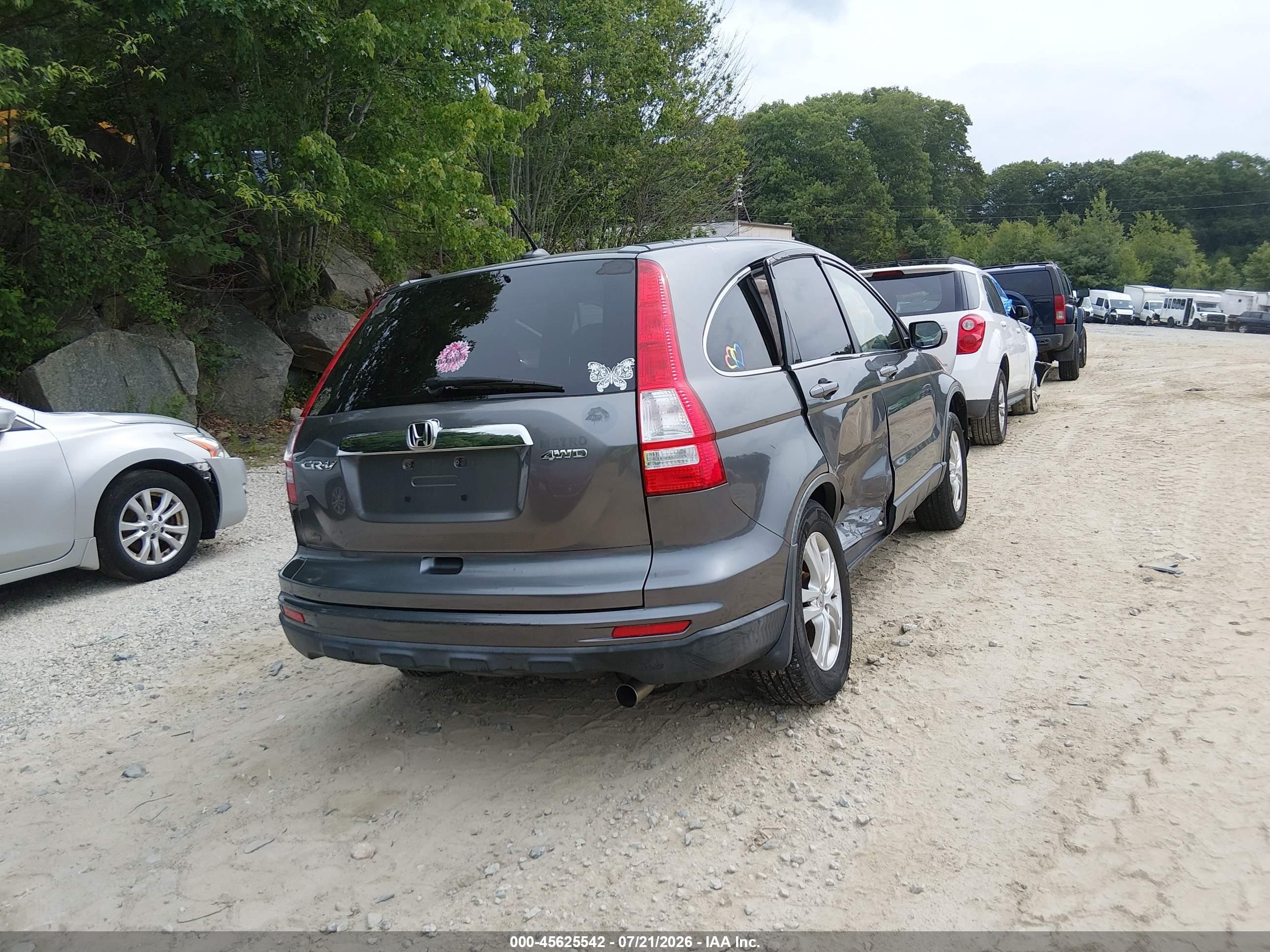 2011 Honda Cr-v Ex-l Gray vin: JHLRE4H73BC017395
