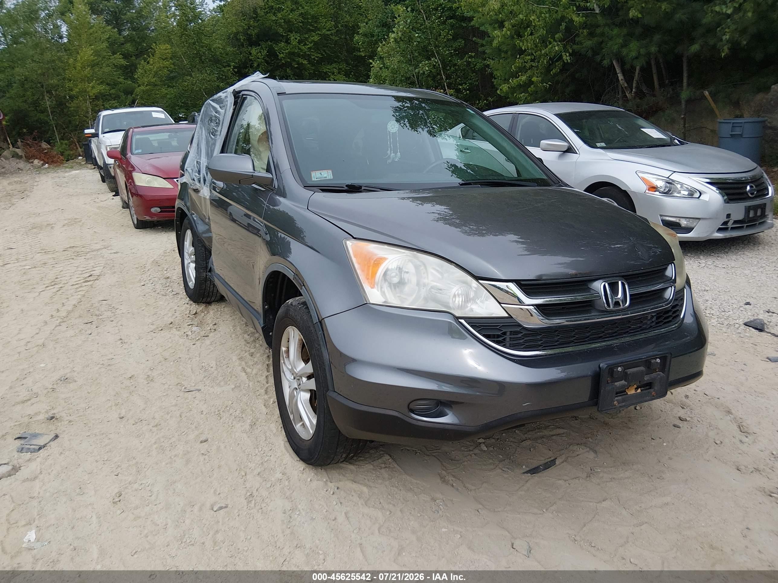 2011 Honda Cr-v Ex-l Gray vin: JHLRE4H73BC017395