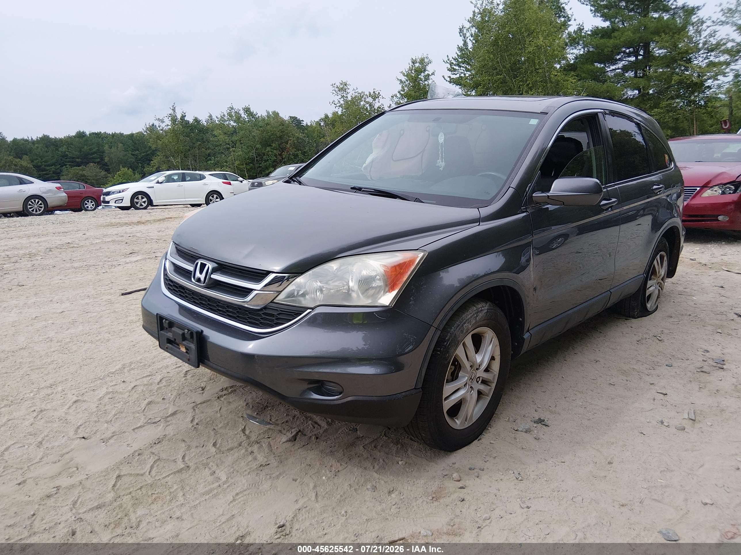 2011 Honda Cr-v Ex-l Gray vin: JHLRE4H73BC017395