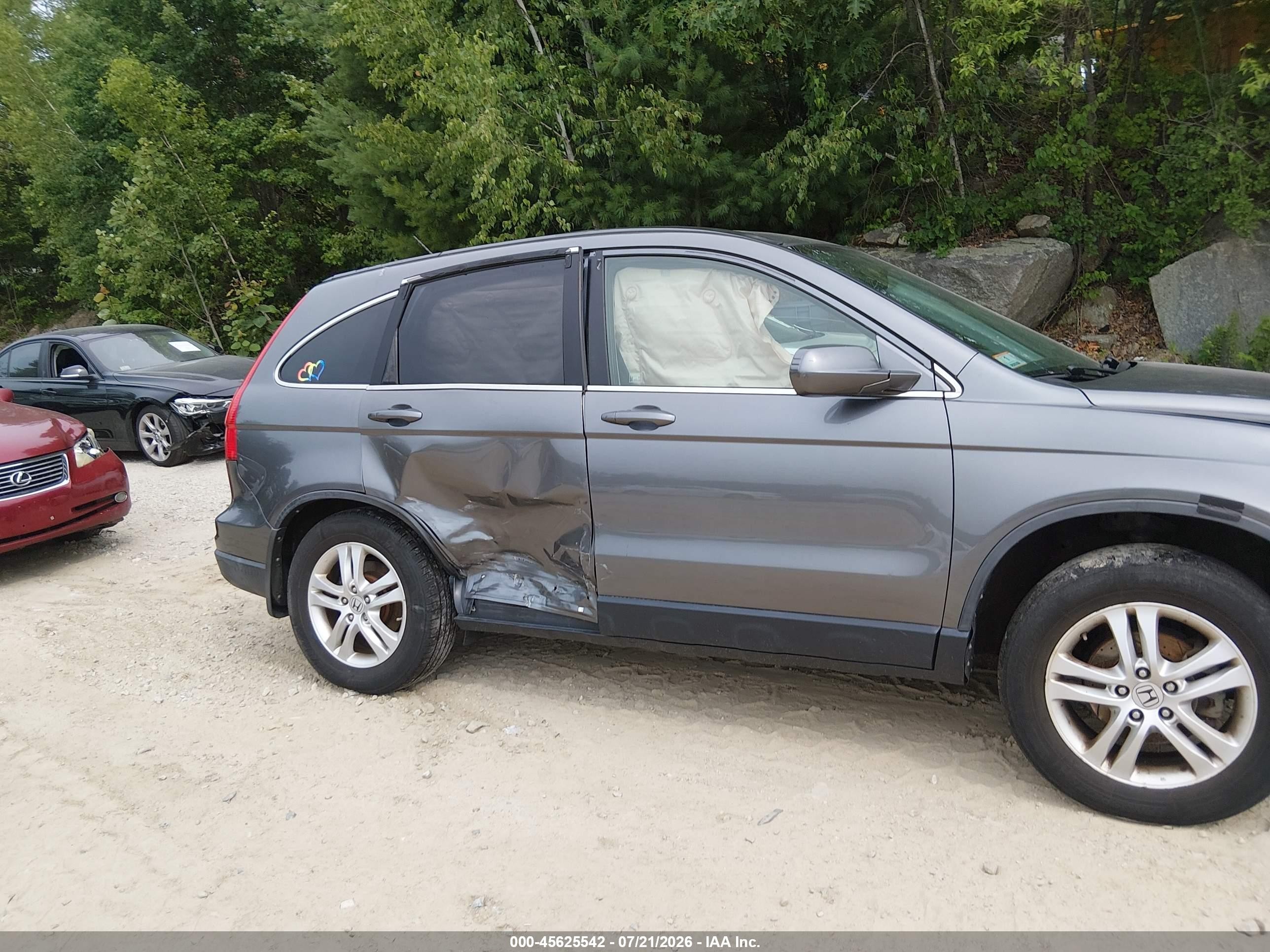 2011 Honda Cr-v Ex-l Gray vin: JHLRE4H73BC017395