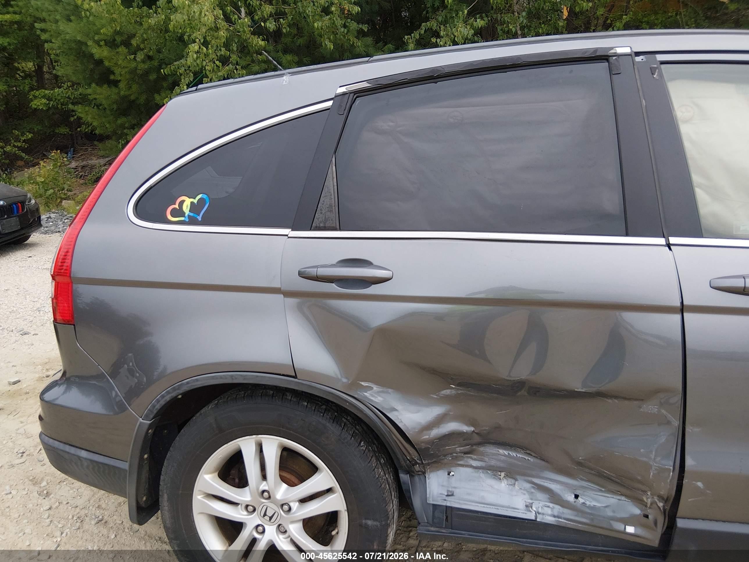 2011 Honda Cr-v Ex-l Gray vin: JHLRE4H73BC017395