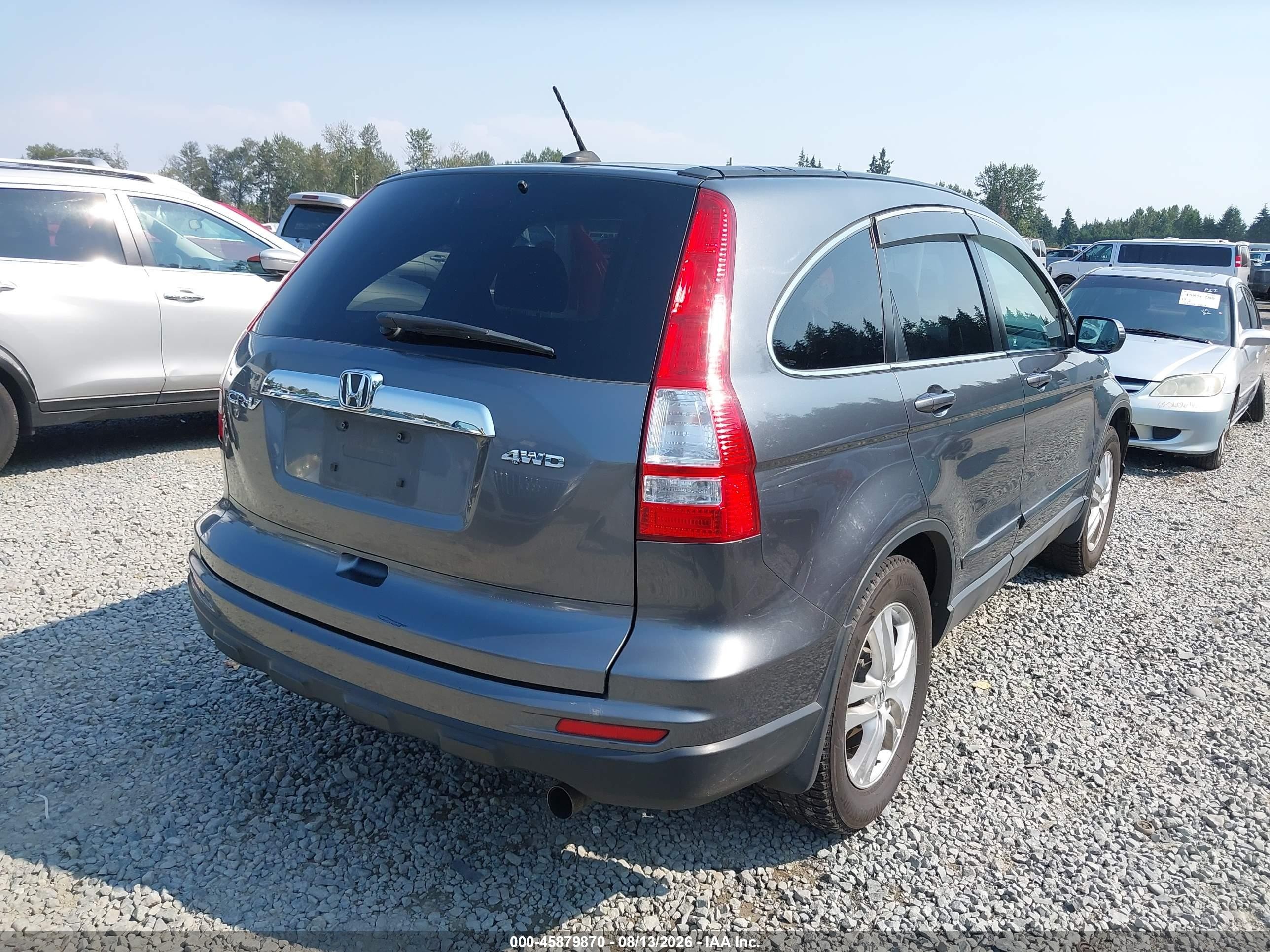 2011 Honda Cr-v Ex-l Gray vin: JHLRE4H73BC019048