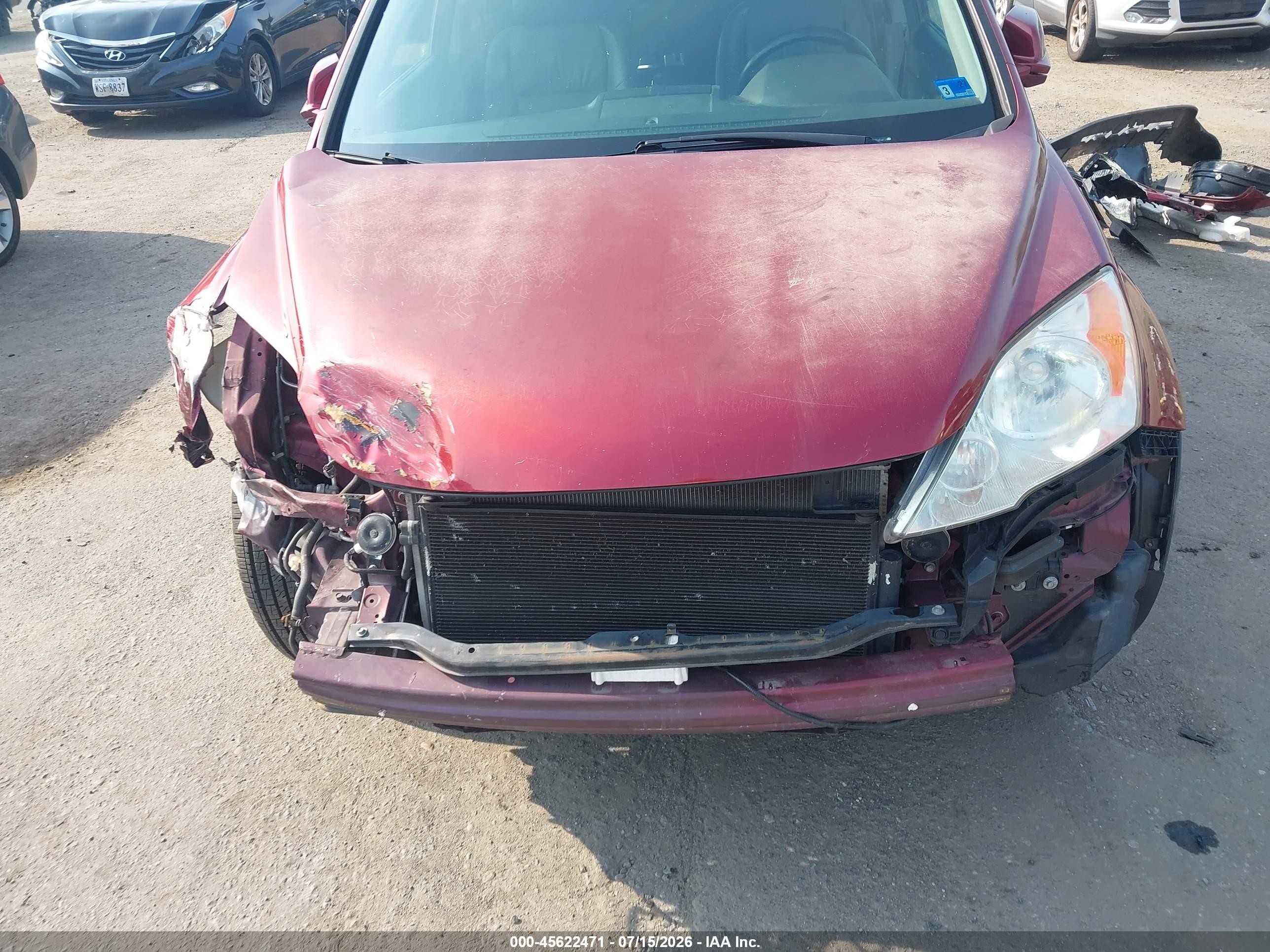 2011 Honda Cr-v Ex-l Red vin: JHLRE4H73BC023326