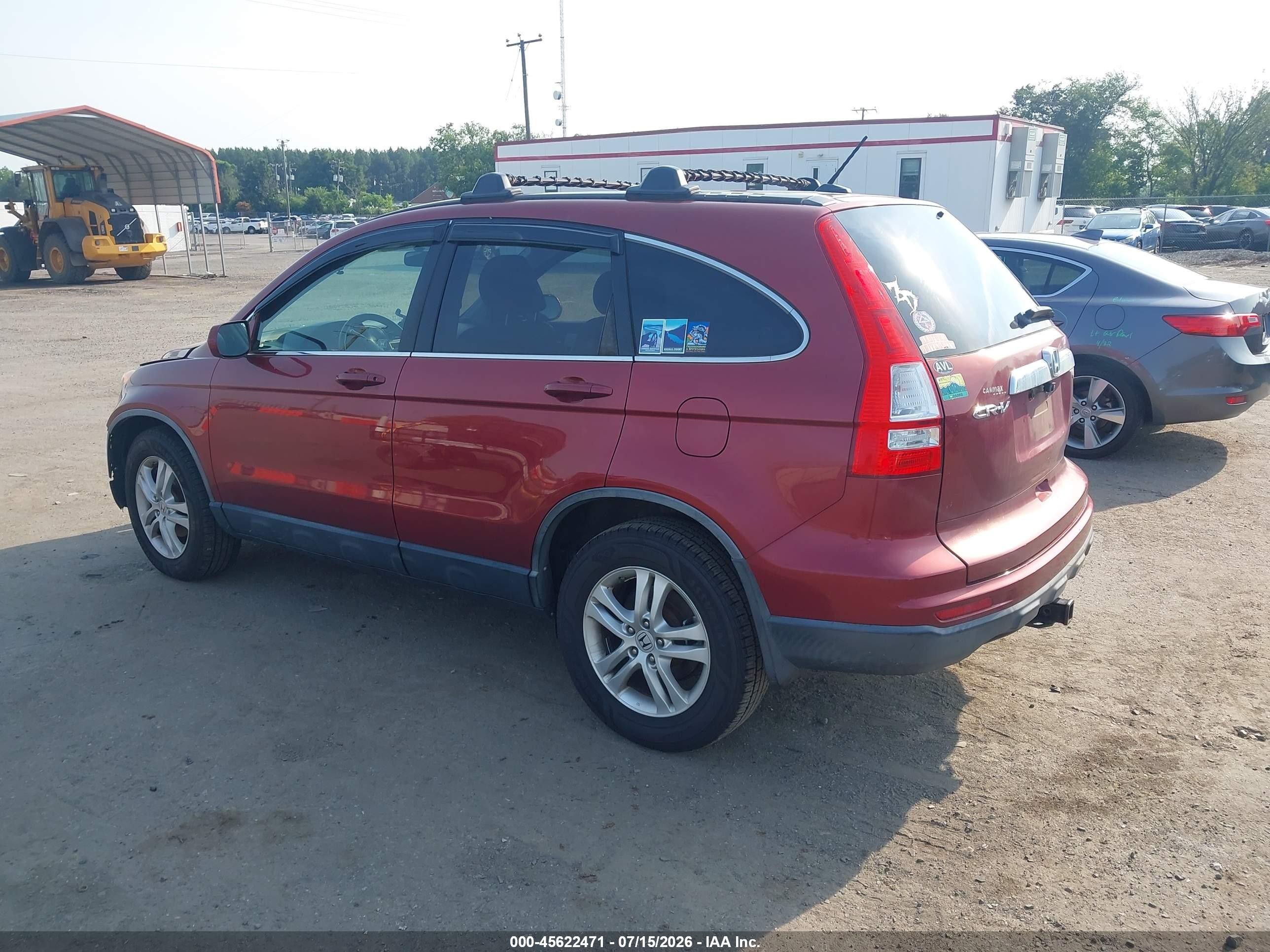 2011 Honda Cr-v Ex-l Red vin: JHLRE4H73BC023326