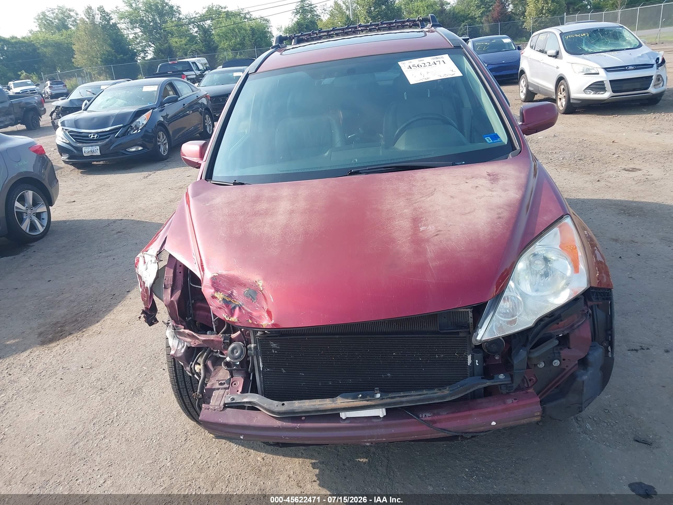 2011 Honda Cr-v Ex-l Red vin: JHLRE4H73BC023326