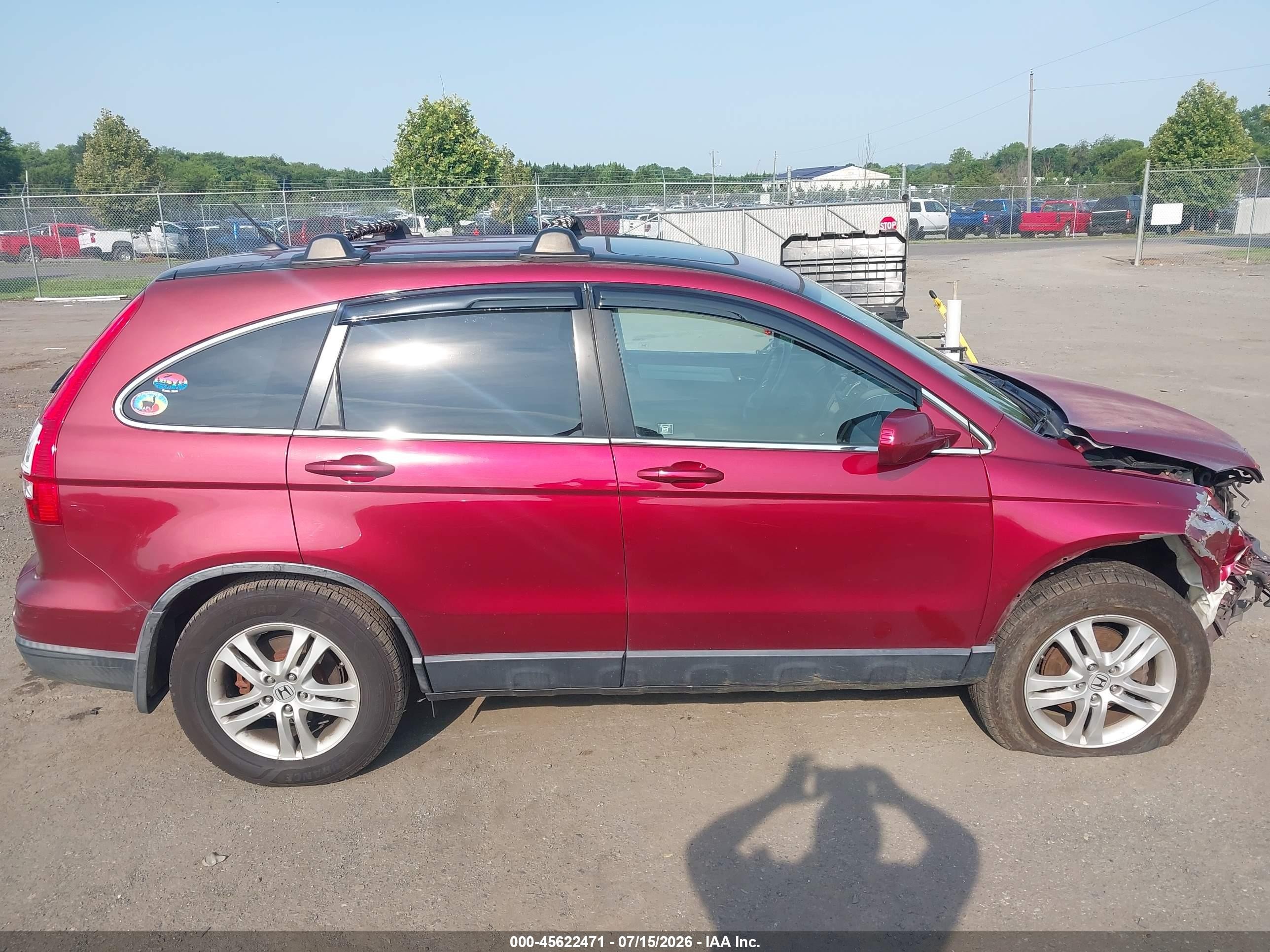 2011 Honda Cr-v Ex-l Red vin: JHLRE4H73BC023326