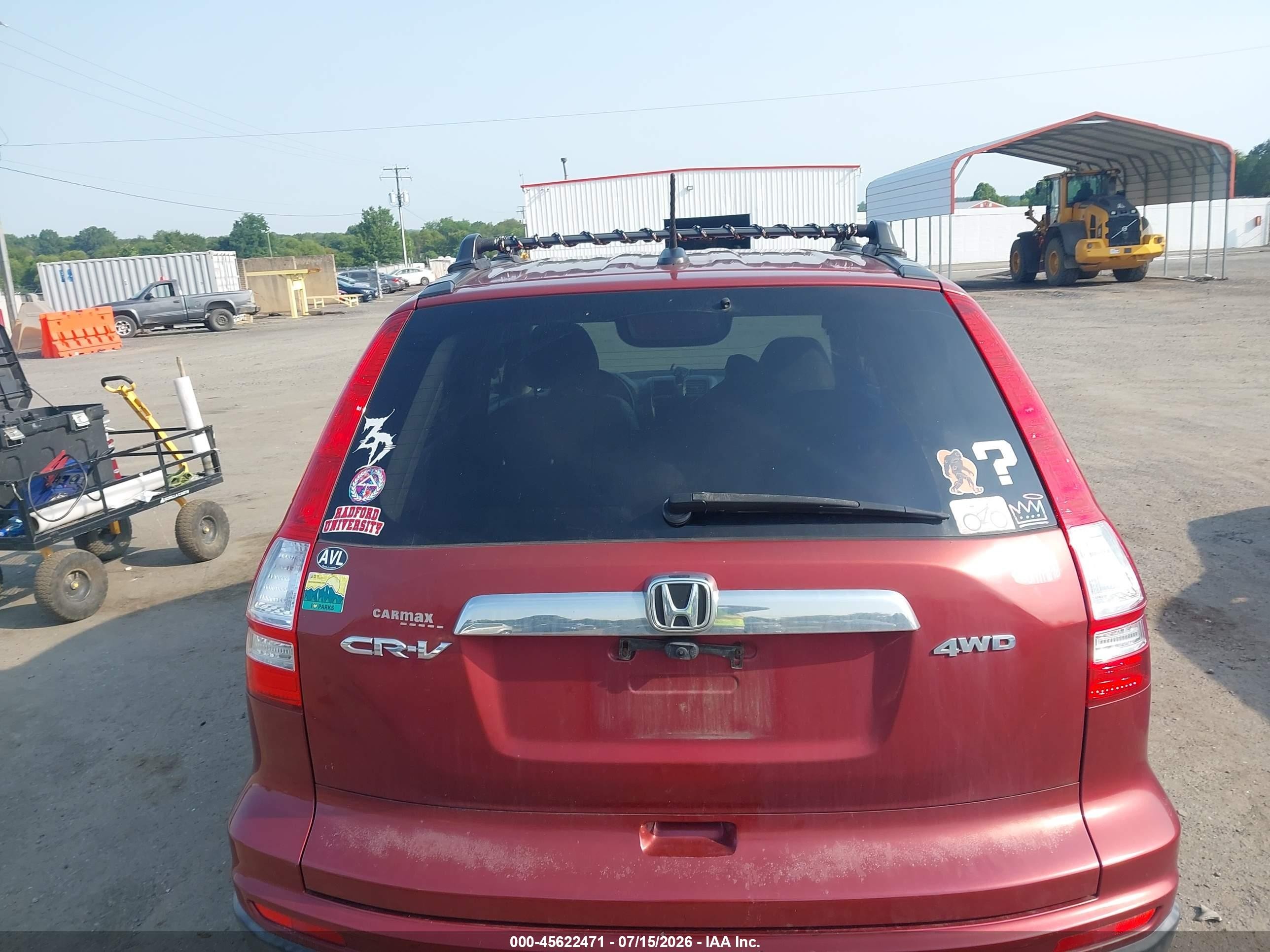 2011 Honda Cr-v Ex-l Red vin: JHLRE4H73BC023326