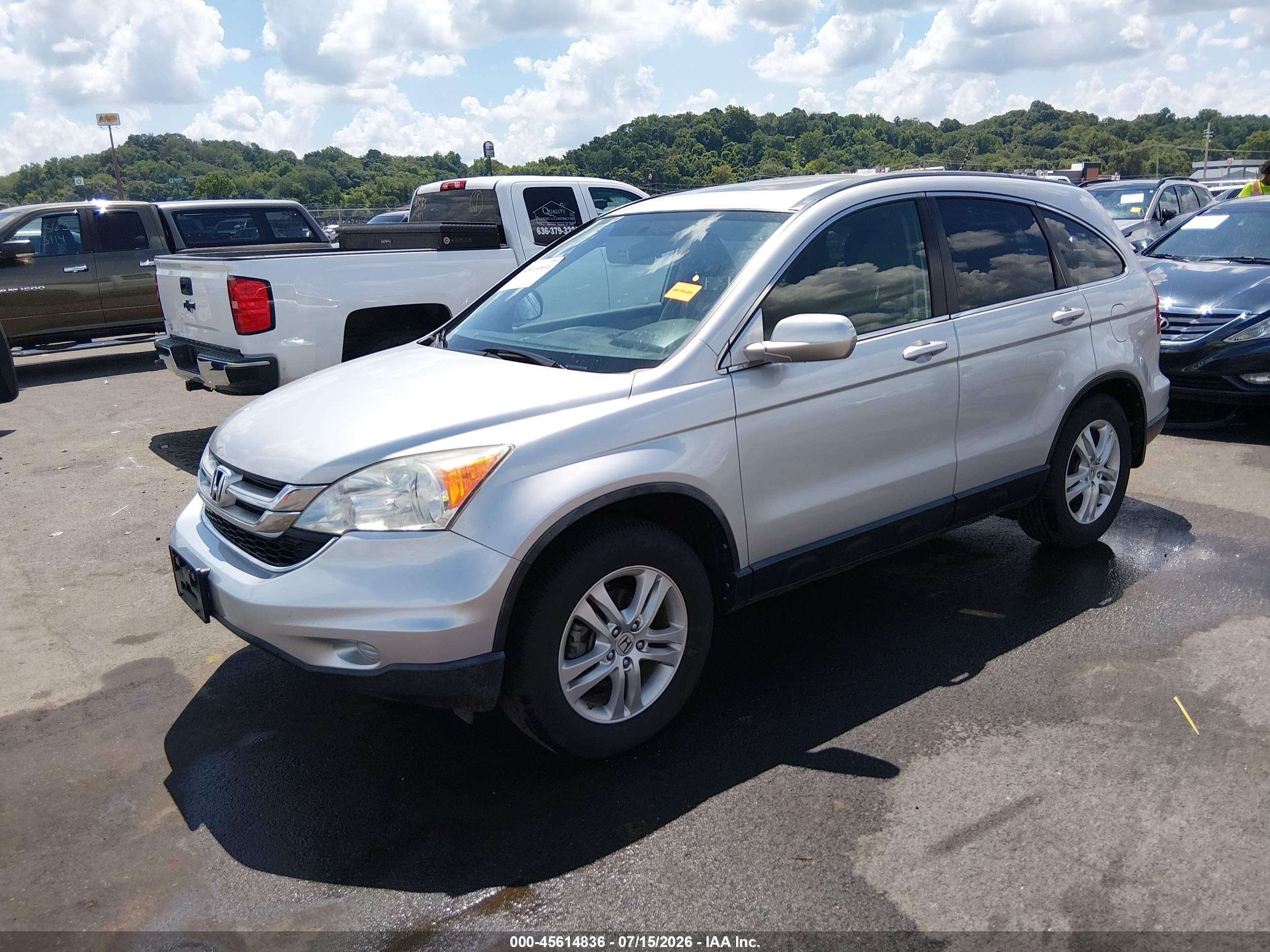 2011 Honda Cr-v Ex-l Silver vin: JHLRE4H73BC028526