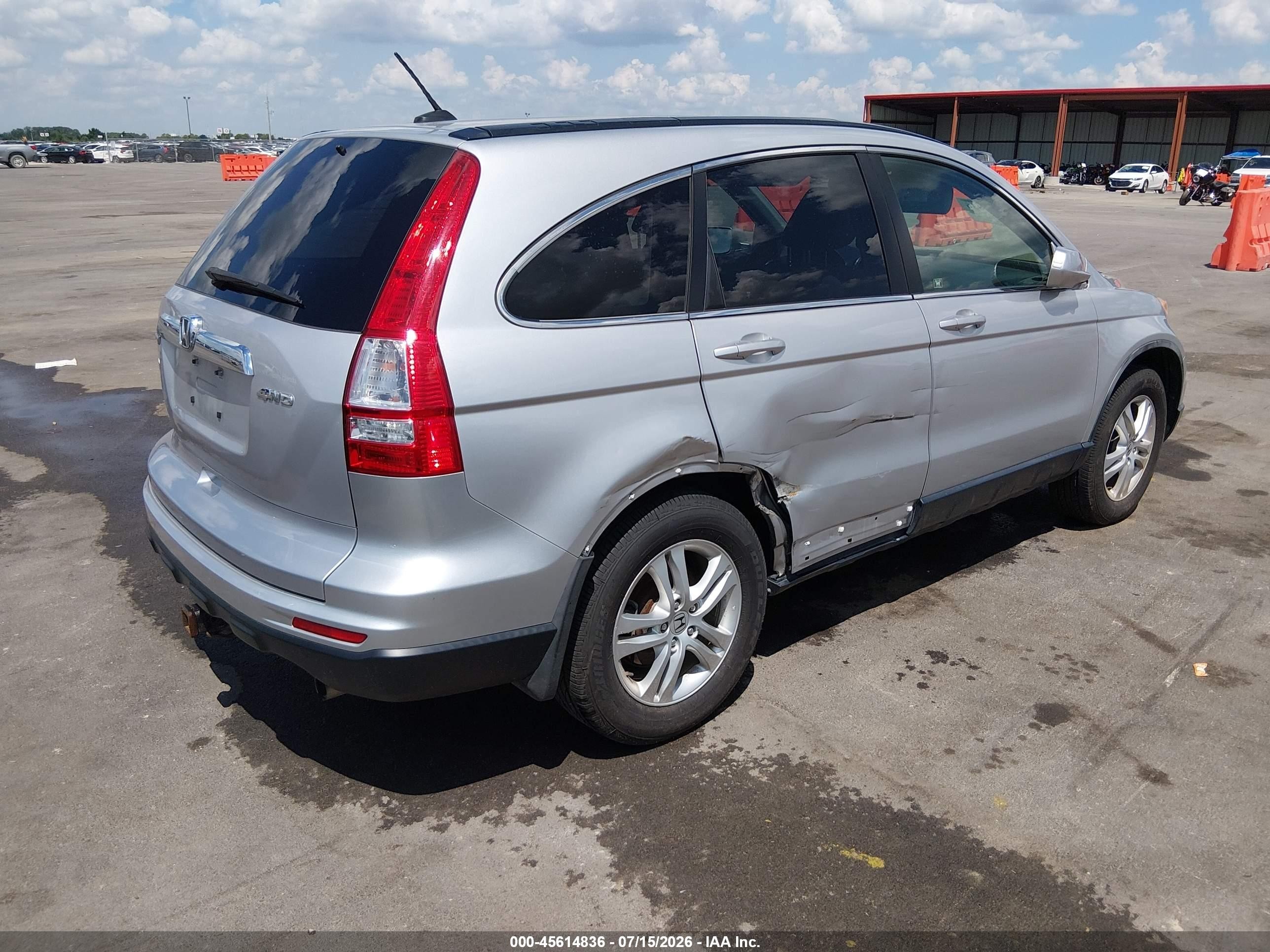 2011 Honda Cr-v Ex-l Silver vin: JHLRE4H73BC028526