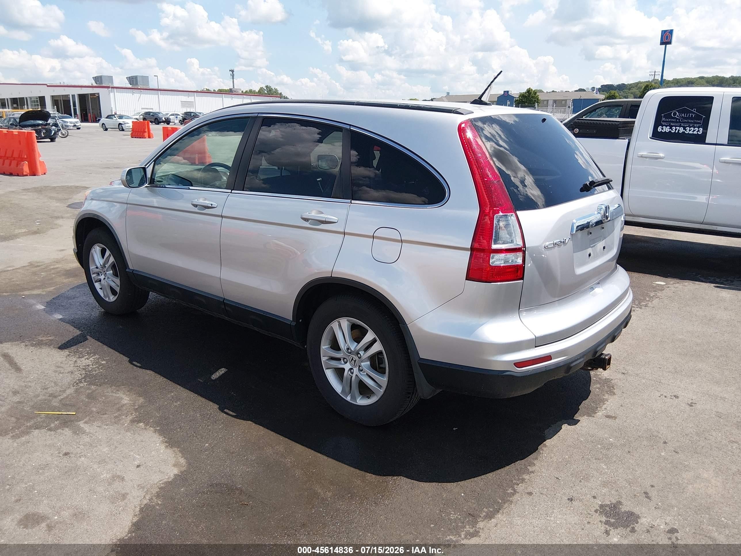 2011 Honda Cr-v Ex-l Silver vin: JHLRE4H73BC028526