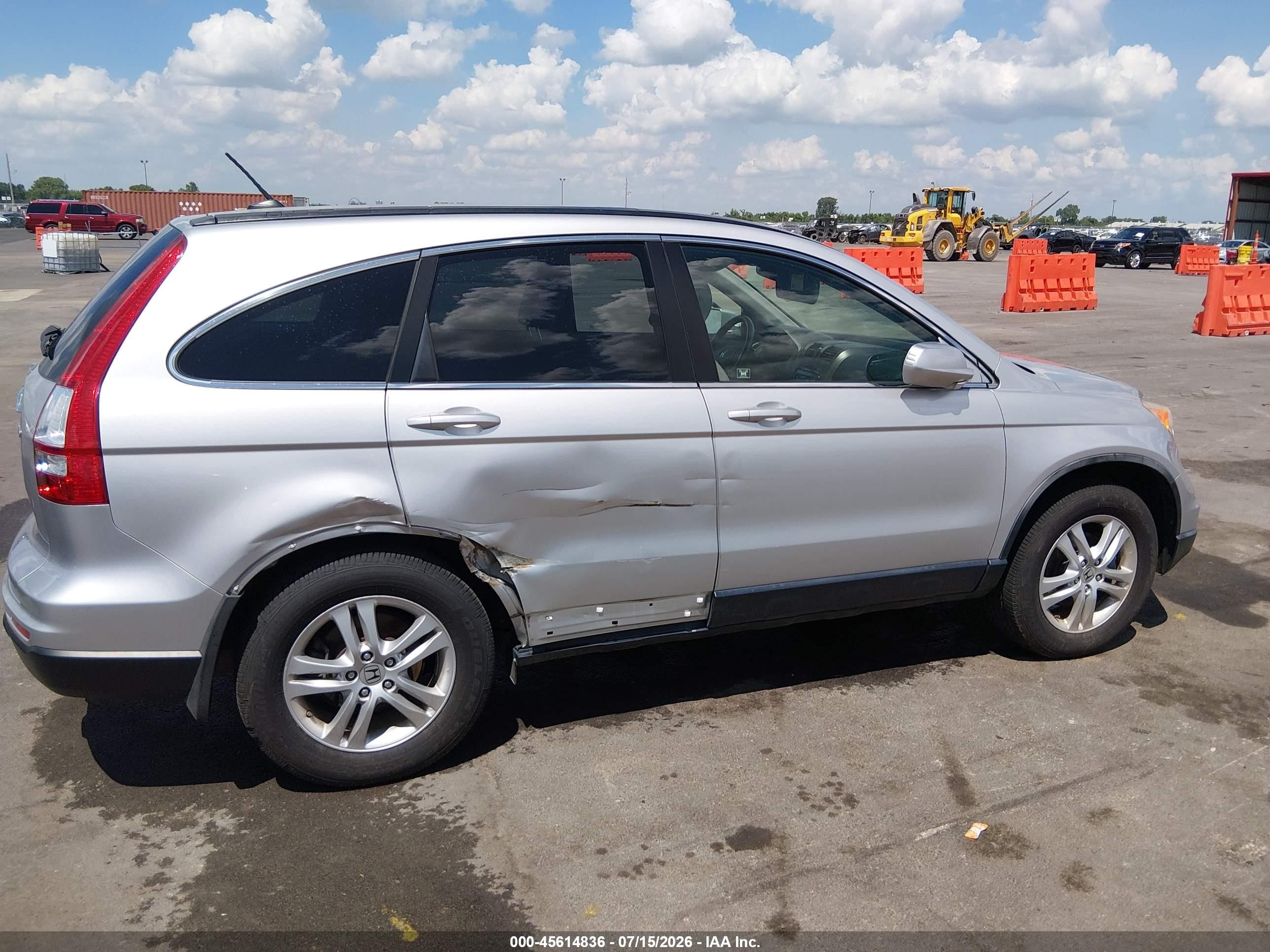 2011 Honda Cr-v Ex-l Silver vin: JHLRE4H73BC028526