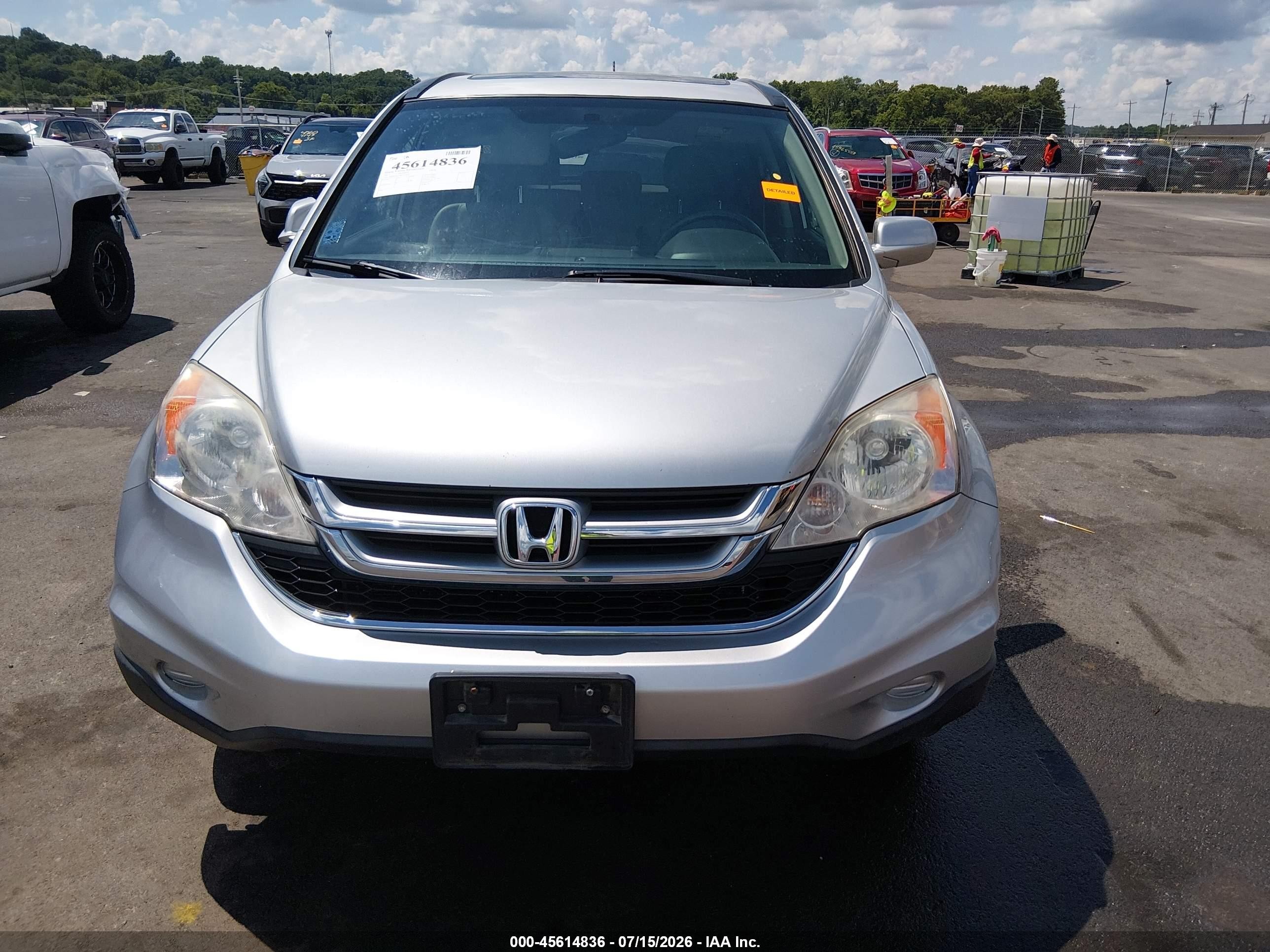 2011 Honda Cr-v Ex-l Silver vin: JHLRE4H73BC028526
