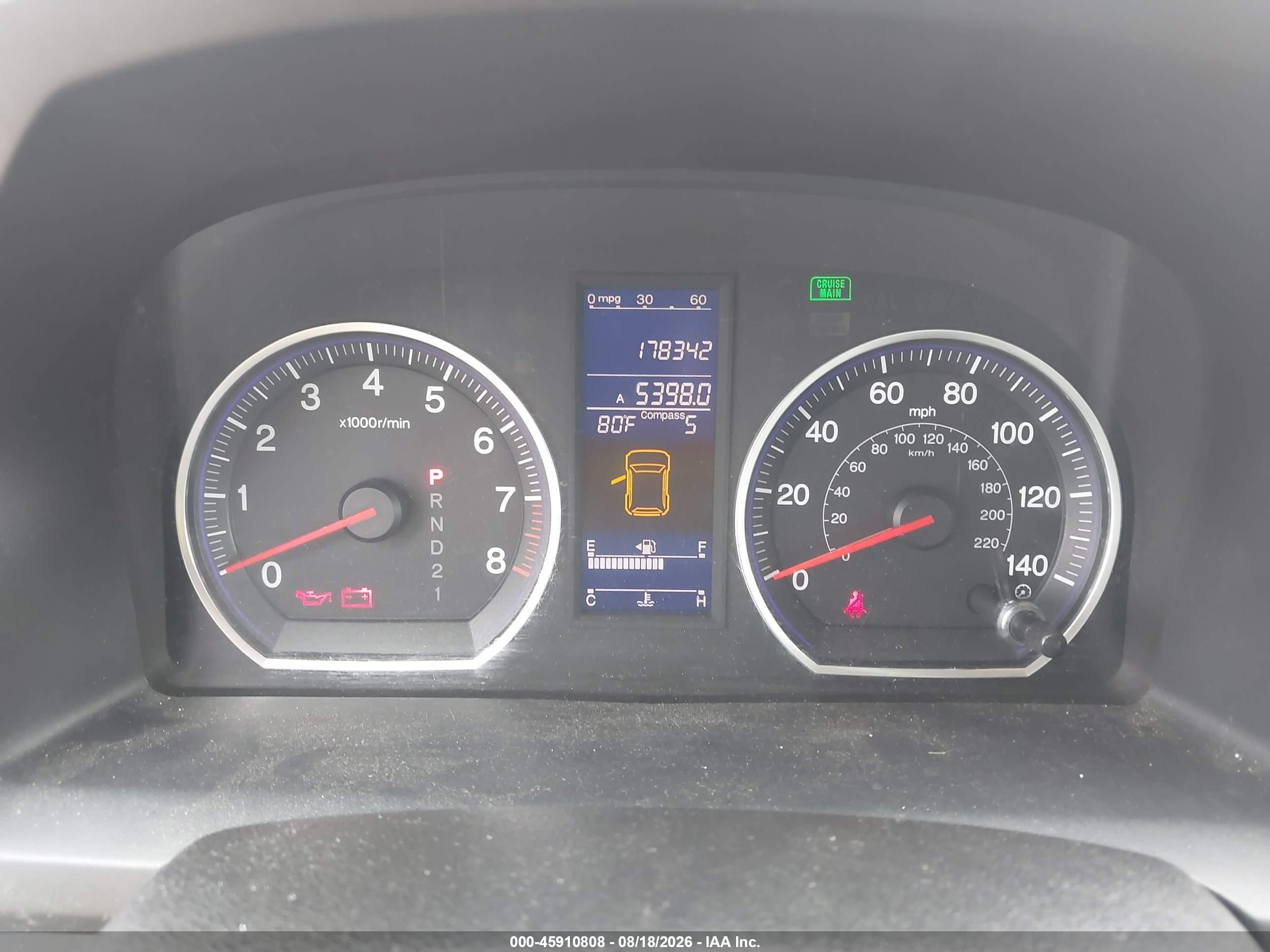 2010 Honda Cr-v Ex-l Red vin: JHLRE4H74AC006906