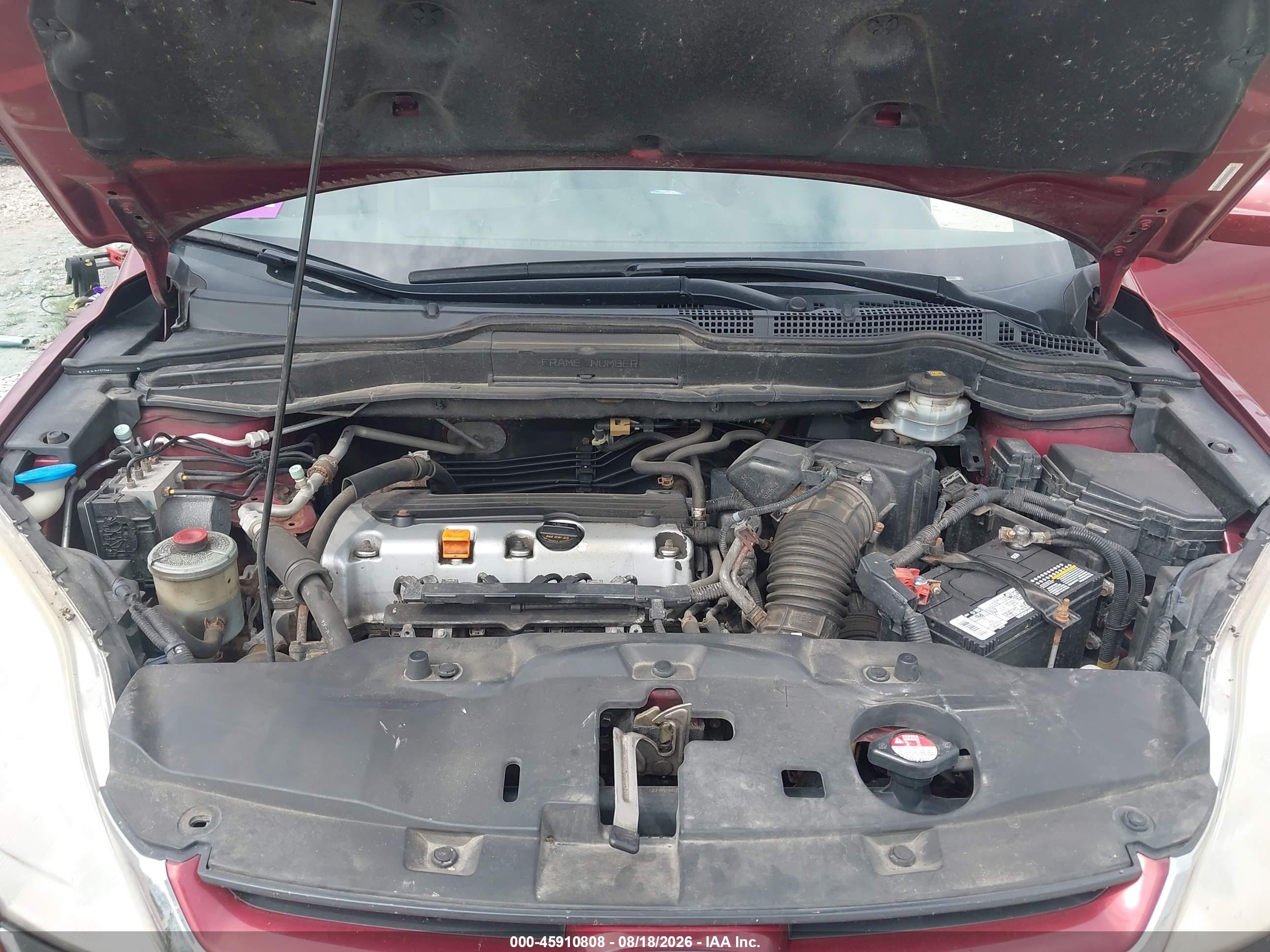 2010 Honda Cr-v Ex-l Red vin: JHLRE4H74AC006906