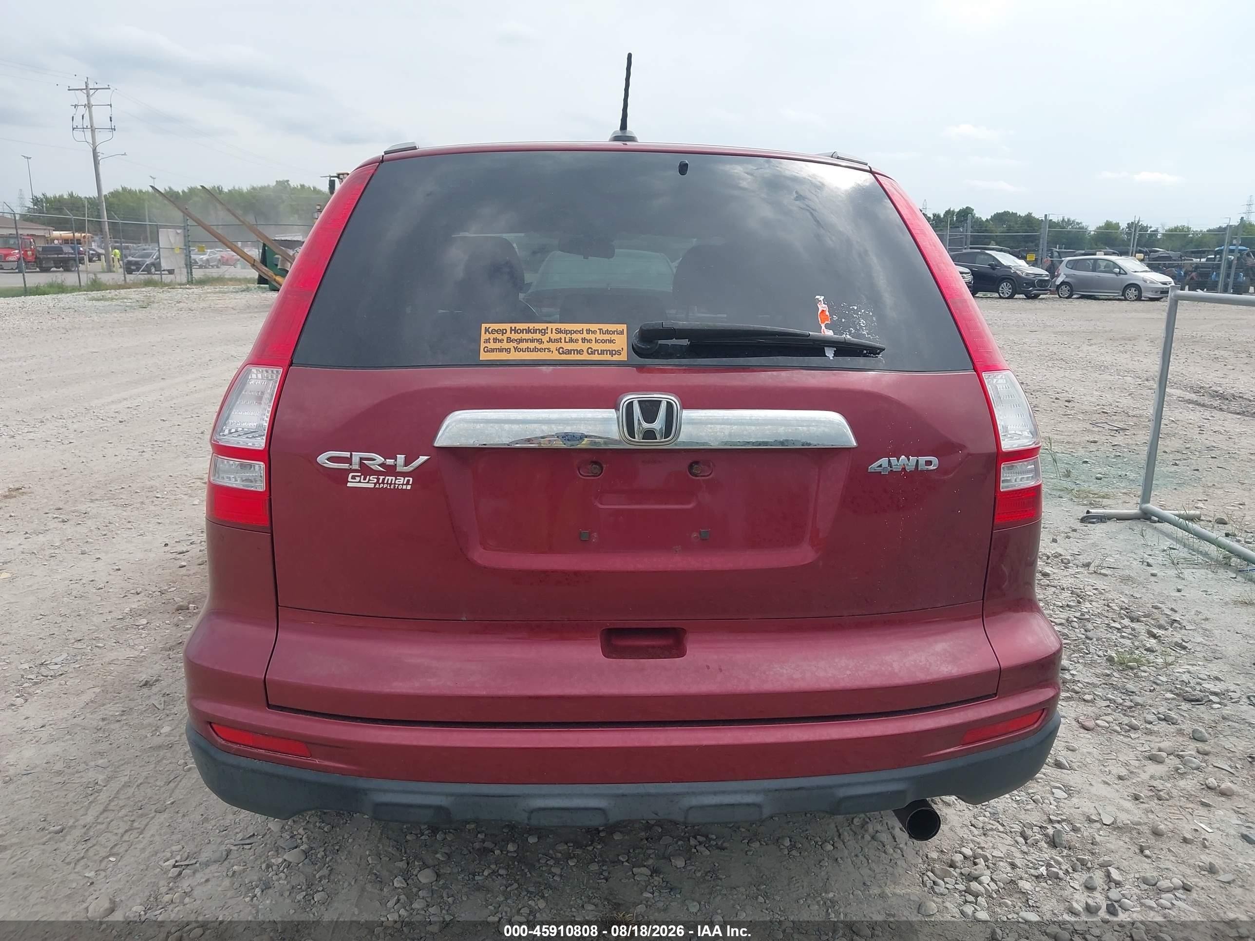 2010 Honda Cr-v Ex-l Red vin: JHLRE4H74AC006906