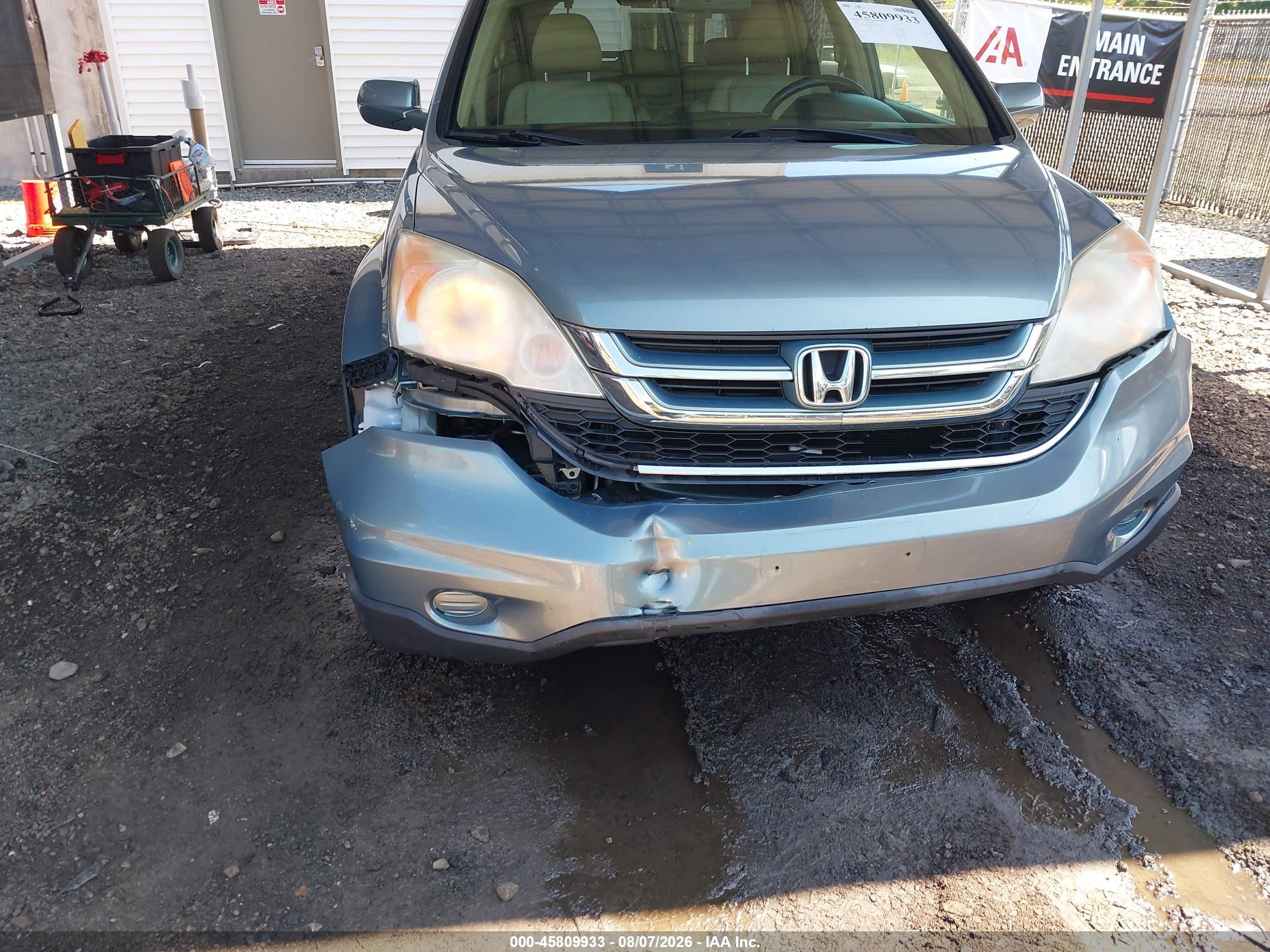 2010 Honda Cr-v Ex-l Зеленый vin: JHLRE4H74AC010731