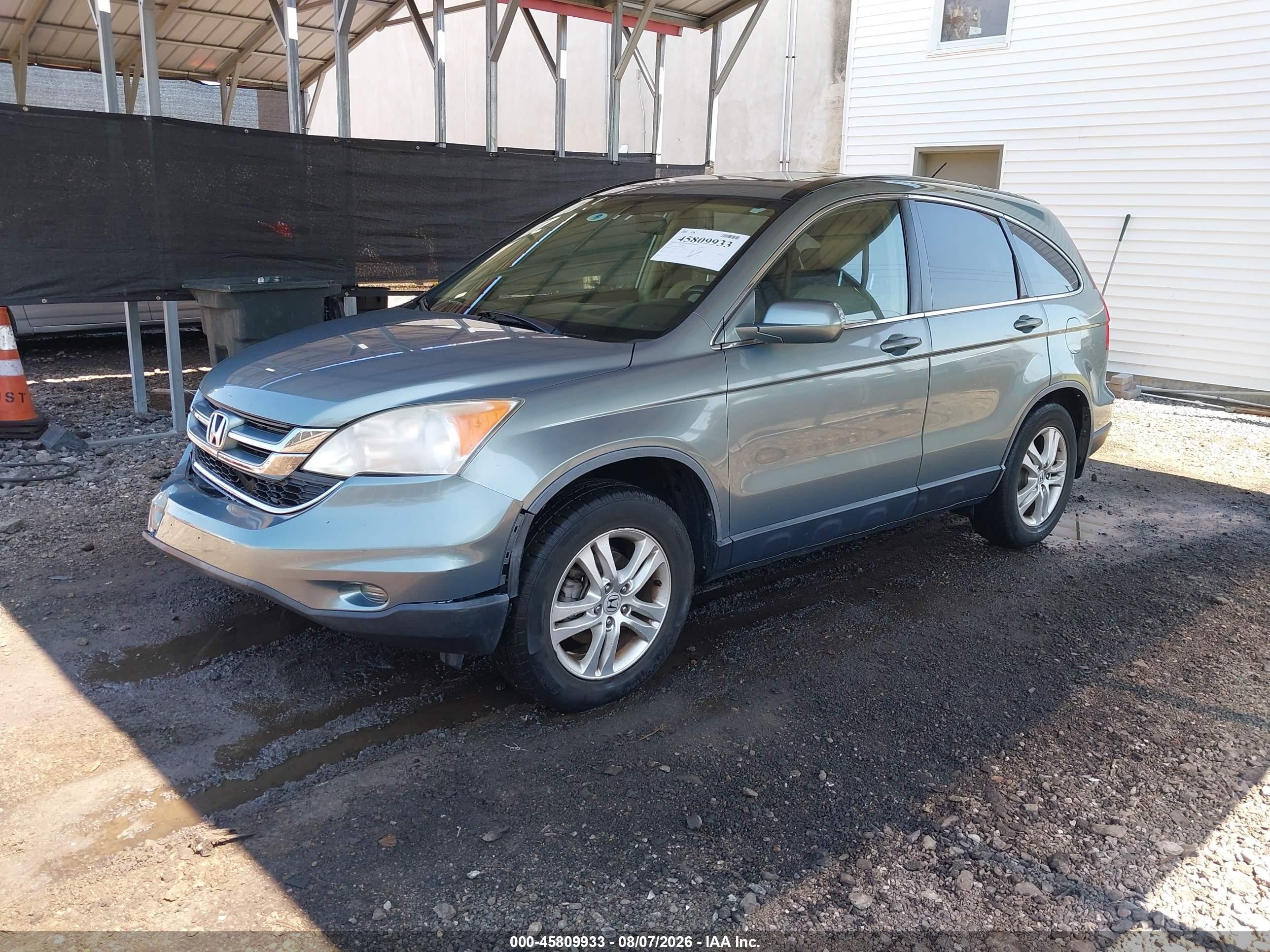 2010 Honda Cr-v Ex-l Зеленый vin: JHLRE4H74AC010731