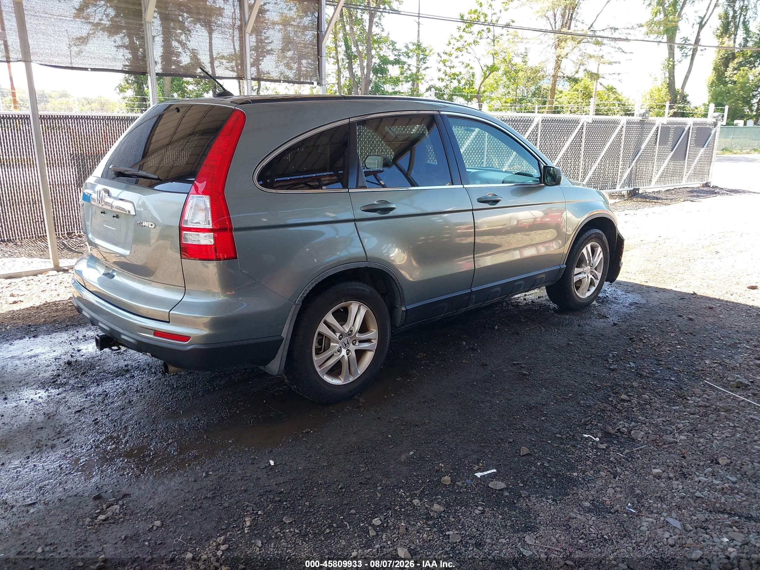 2010 Honda Cr-v Ex-l Зеленый vin: JHLRE4H74AC010731