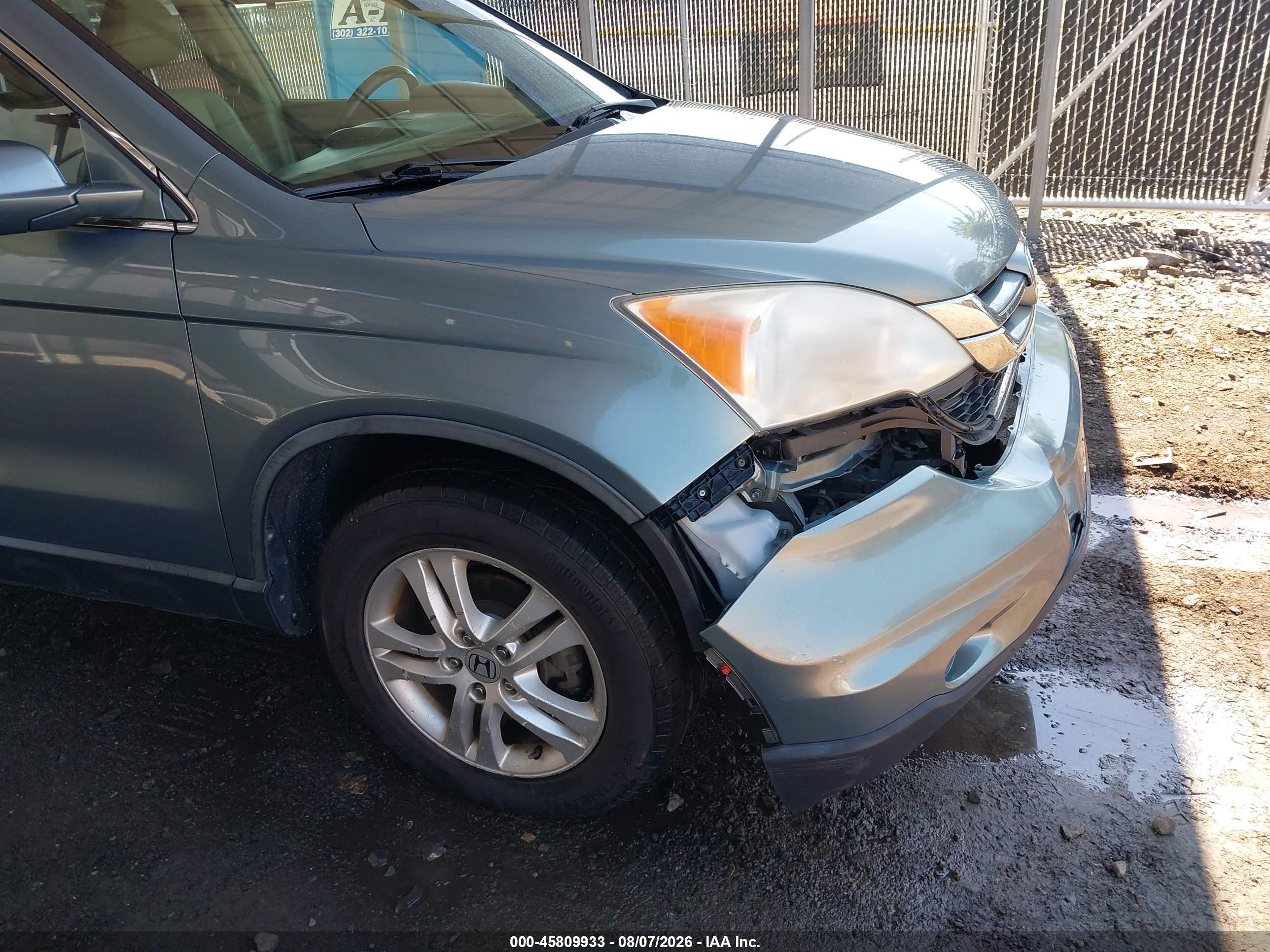 2010 Honda Cr-v Ex-l Зеленый vin: JHLRE4H74AC010731