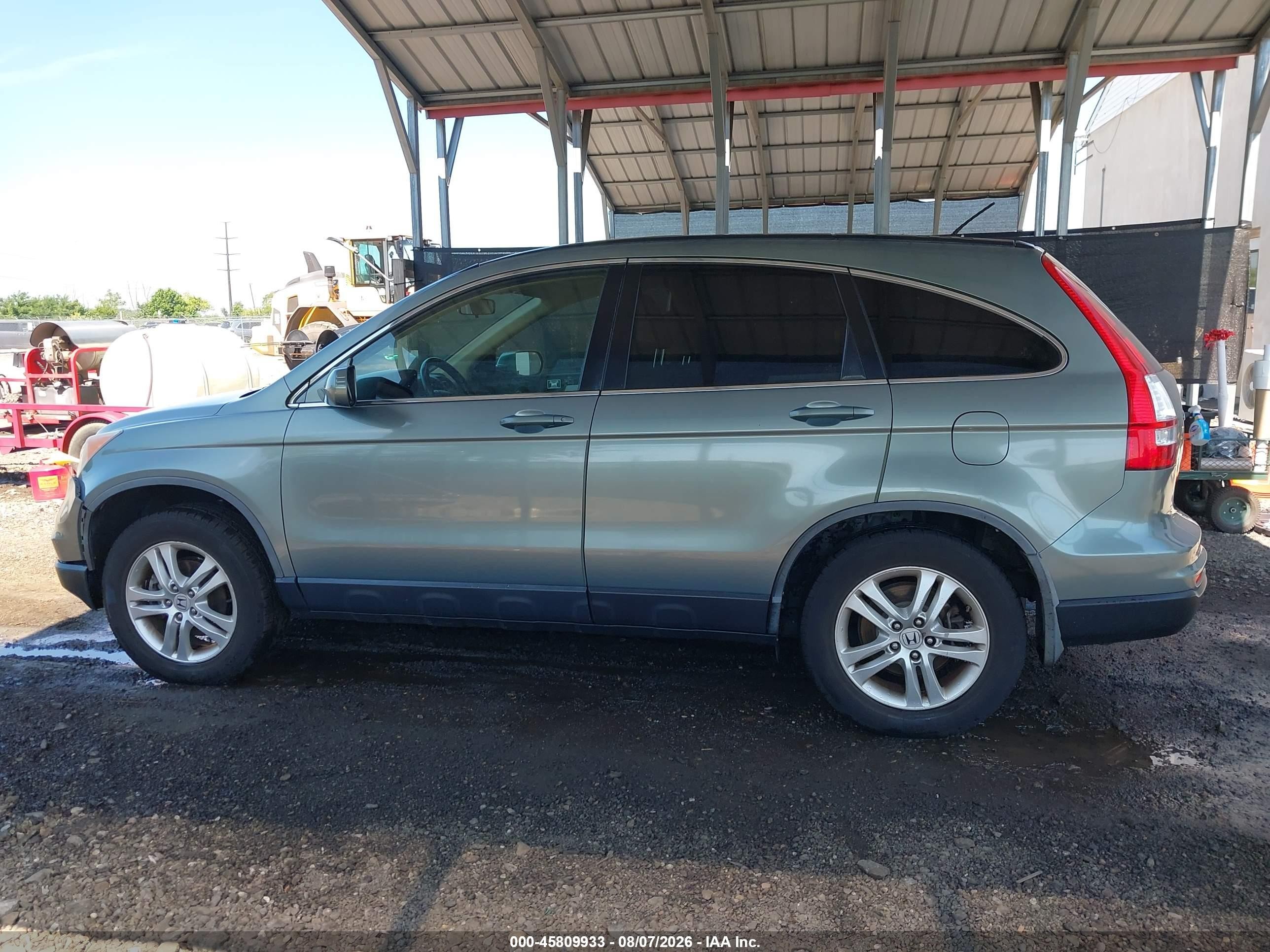 2010 Honda Cr-v Ex-l Зеленый vin: JHLRE4H74AC010731
