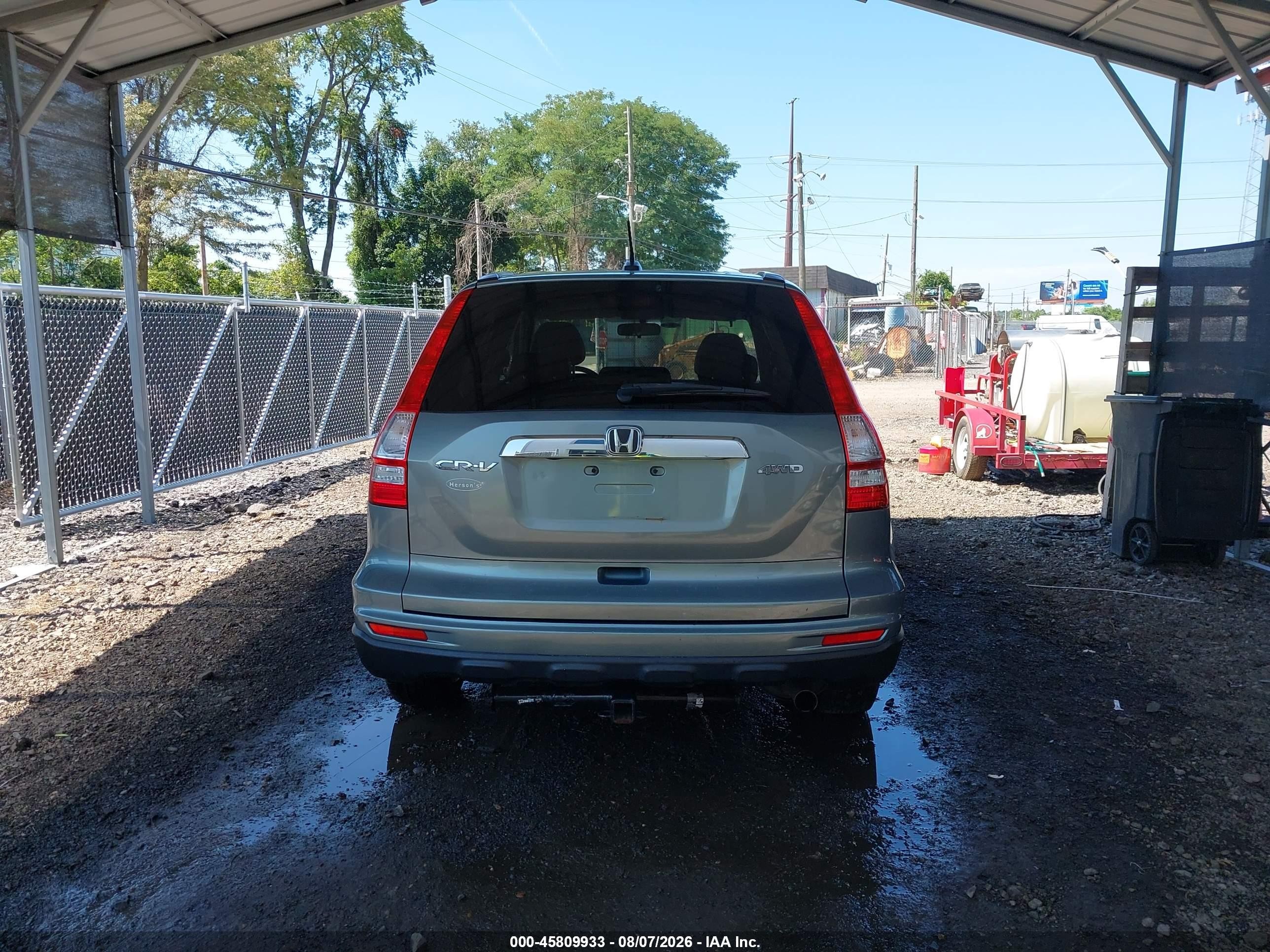 2010 Honda Cr-v Ex-l Зеленый vin: JHLRE4H74AC010731