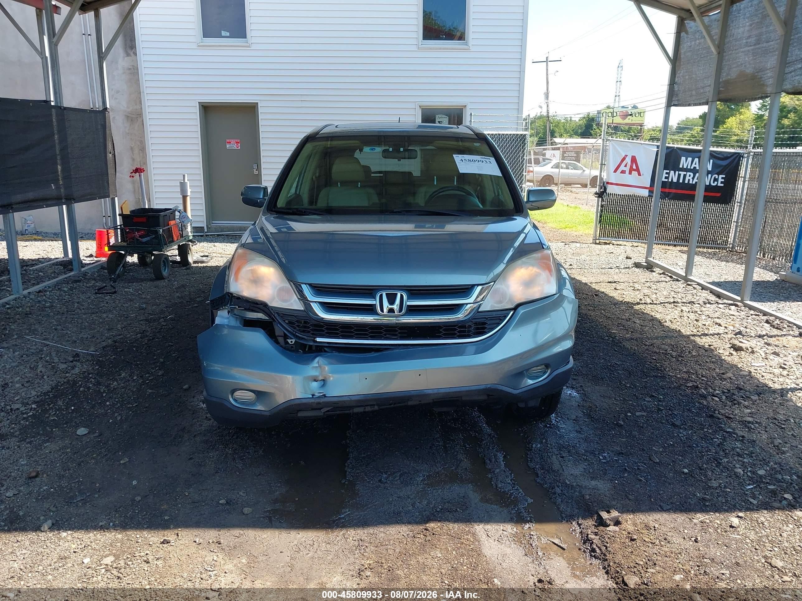 2010 Honda Cr-v Ex-l Зеленый vin: JHLRE4H74AC010731