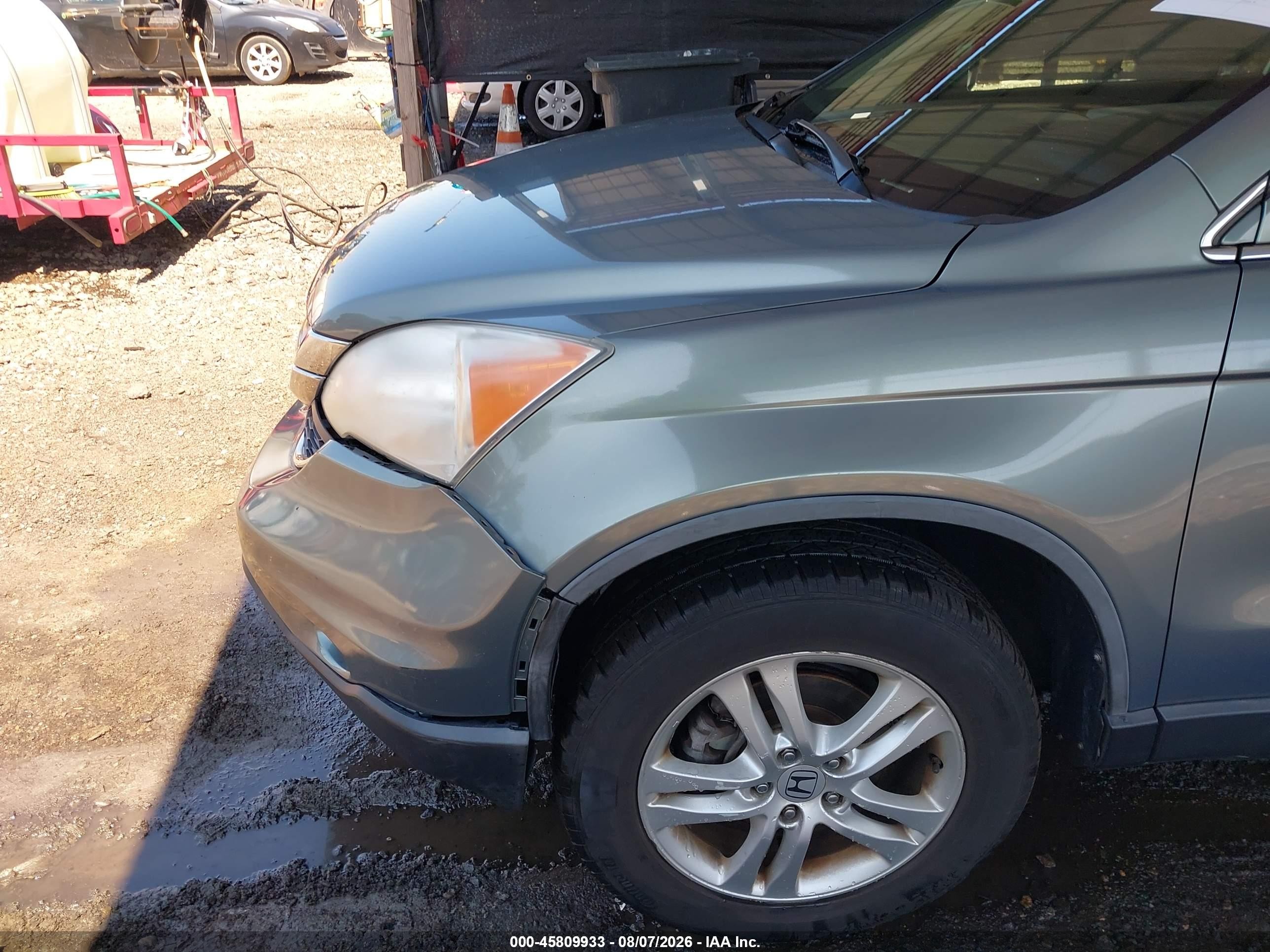 2010 Honda Cr-v Ex-l Зеленый vin: JHLRE4H74AC010731