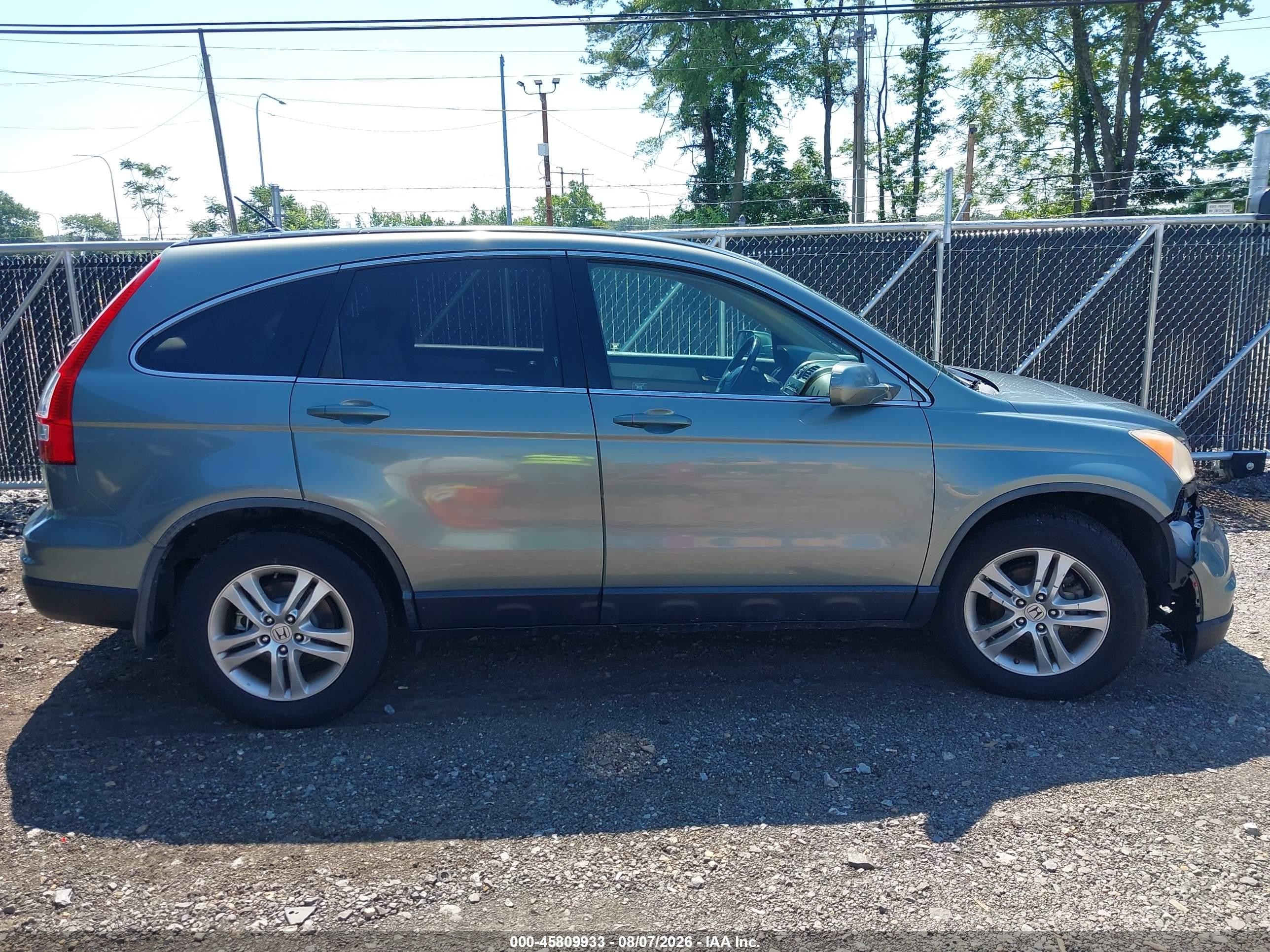 2010 Honda Cr-v Ex-l Зеленый vin: JHLRE4H74AC010731