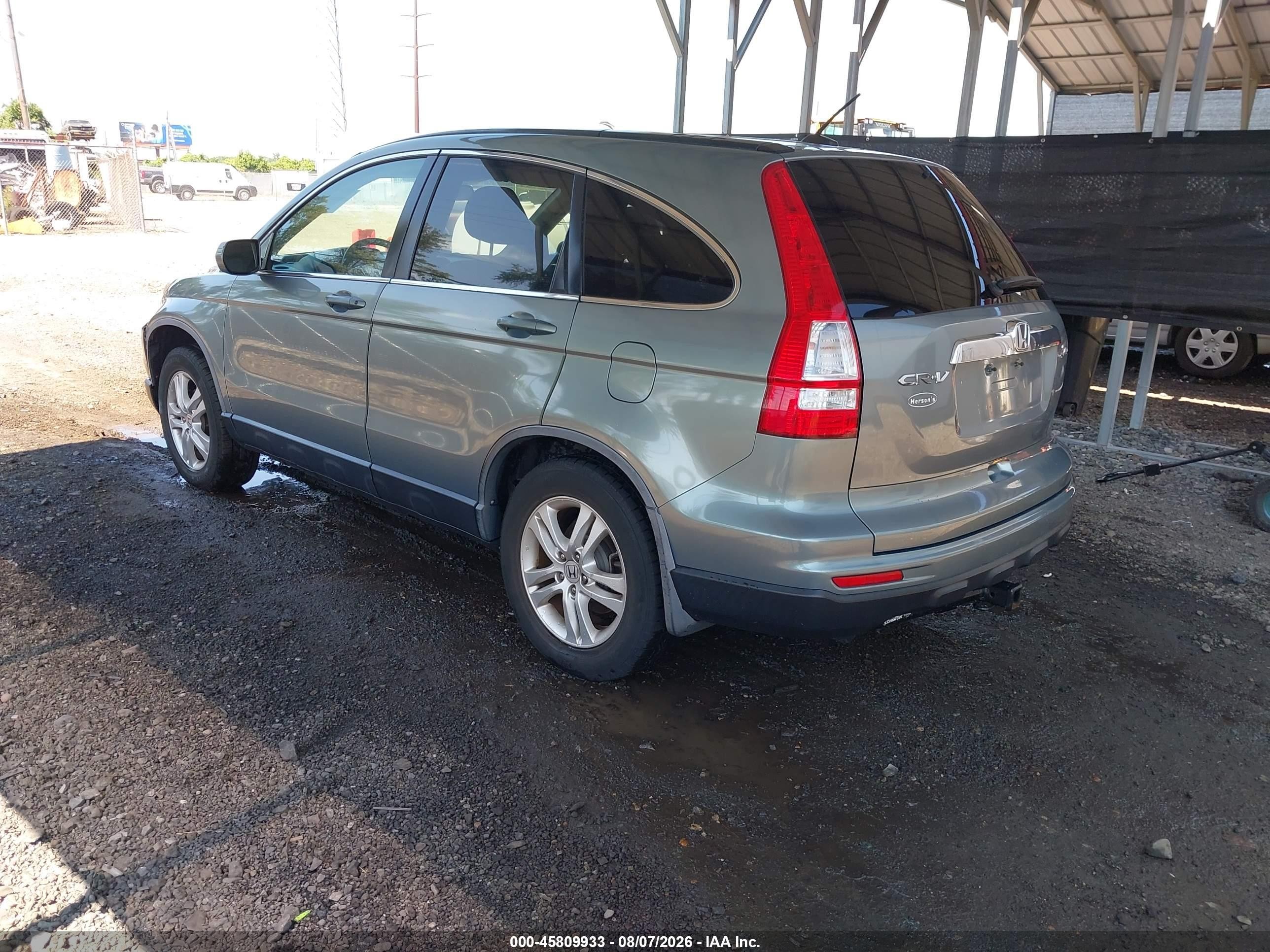 2010 Honda Cr-v Ex-l Зеленый vin: JHLRE4H74AC010731