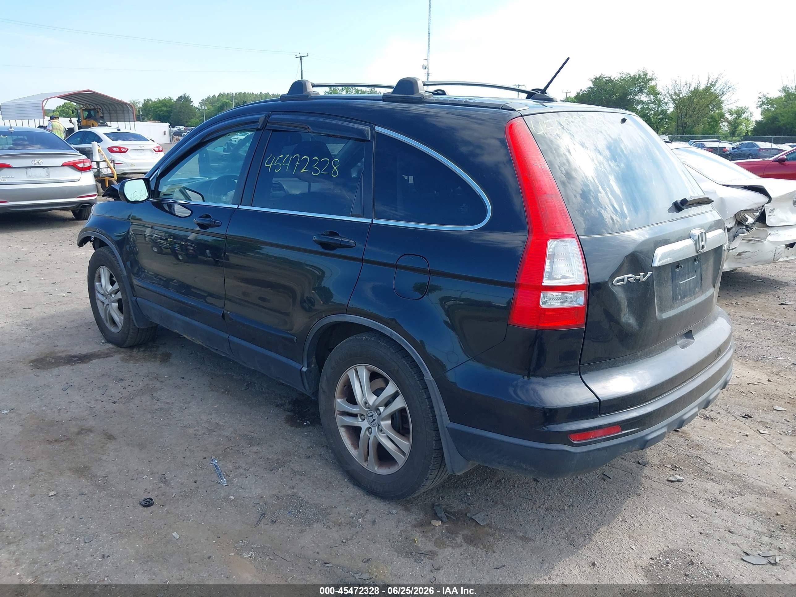 2011 Honda Cr-v Ex-l Black vin: JHLRE4H74BC017289