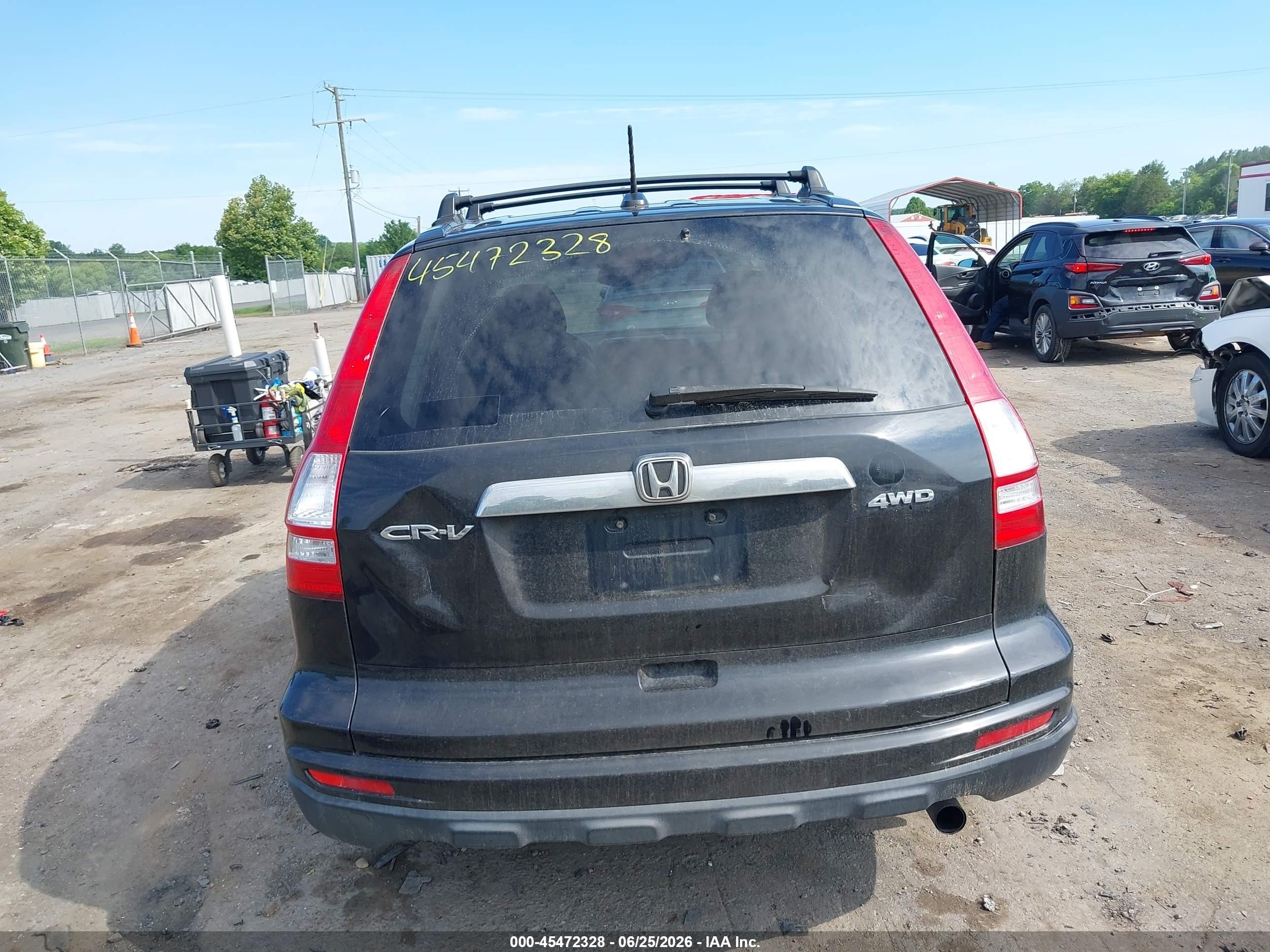 2011 Honda Cr-v Ex-l Black vin: JHLRE4H74BC017289