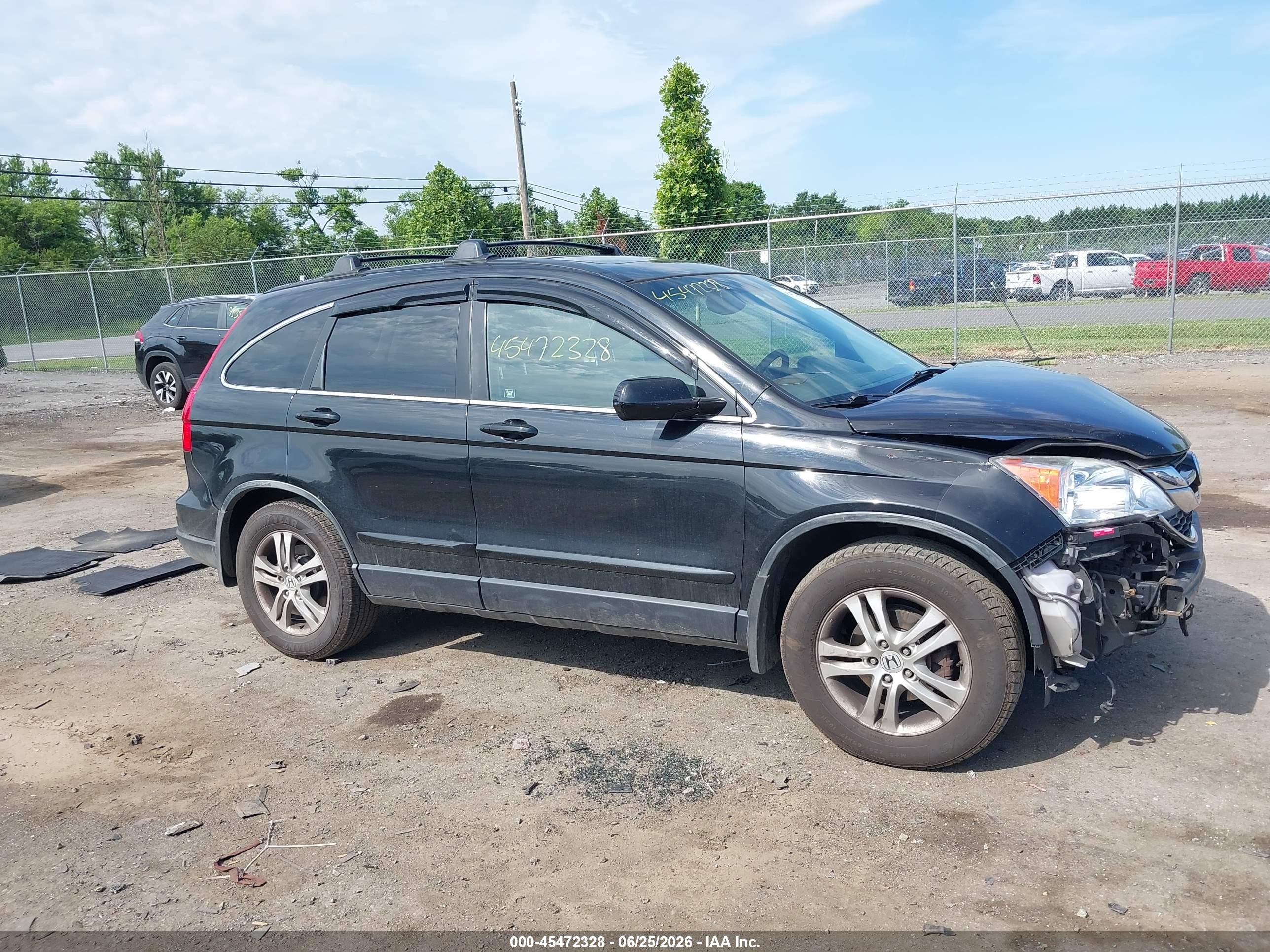 2011 Honda Cr-v Ex-l Black vin: JHLRE4H74BC017289